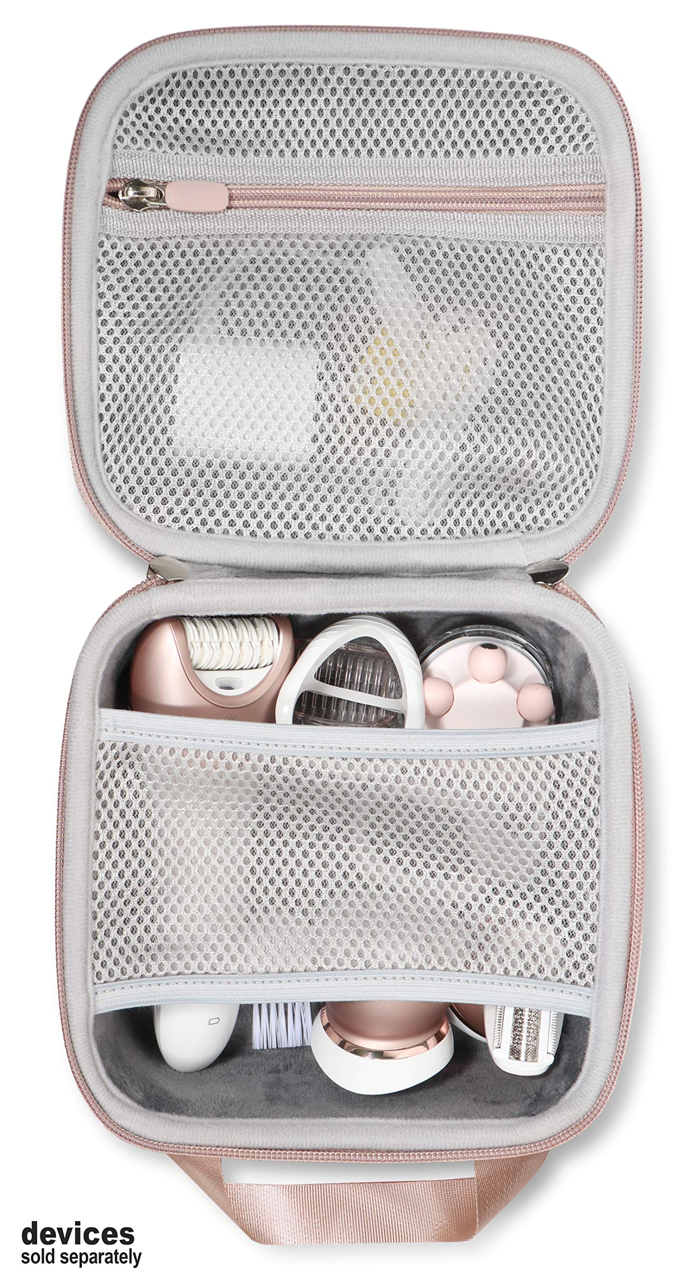 GETGEAR Women's Epilator Case for Philips Satinelle Advanced Wet & dry Epilator, Prestige Bre650, DEESS Permanent hair removal, Flawless legs Women hair removal, Braun Sil-epil9 9-579 GETGEAR