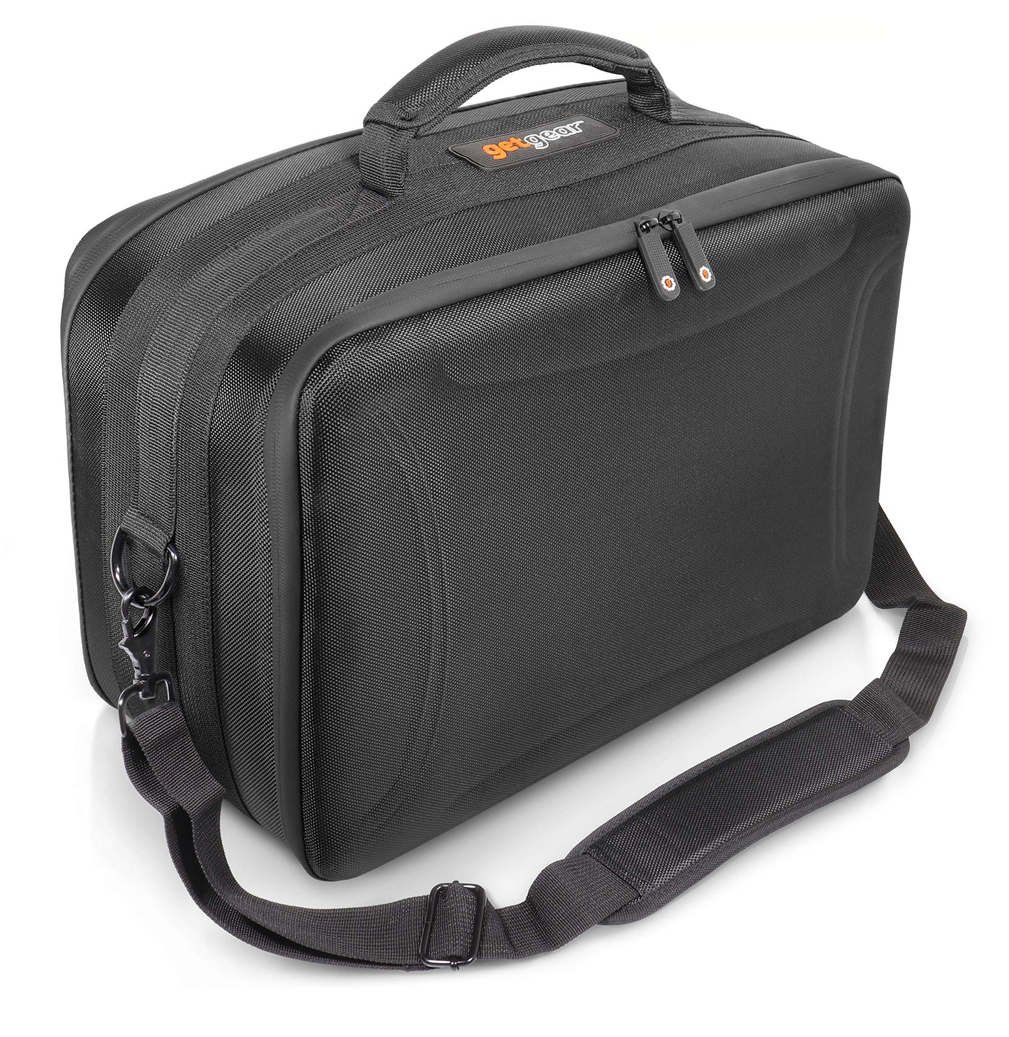 GETGEAR Professional All in one Camera case for up to 2 Cameras and Three Lenses, Long Distance, Wide Angel and Facial, for Canon EOS, EOS Rebel, Panasonic, Sony, Olympus, All Models GETGEAR