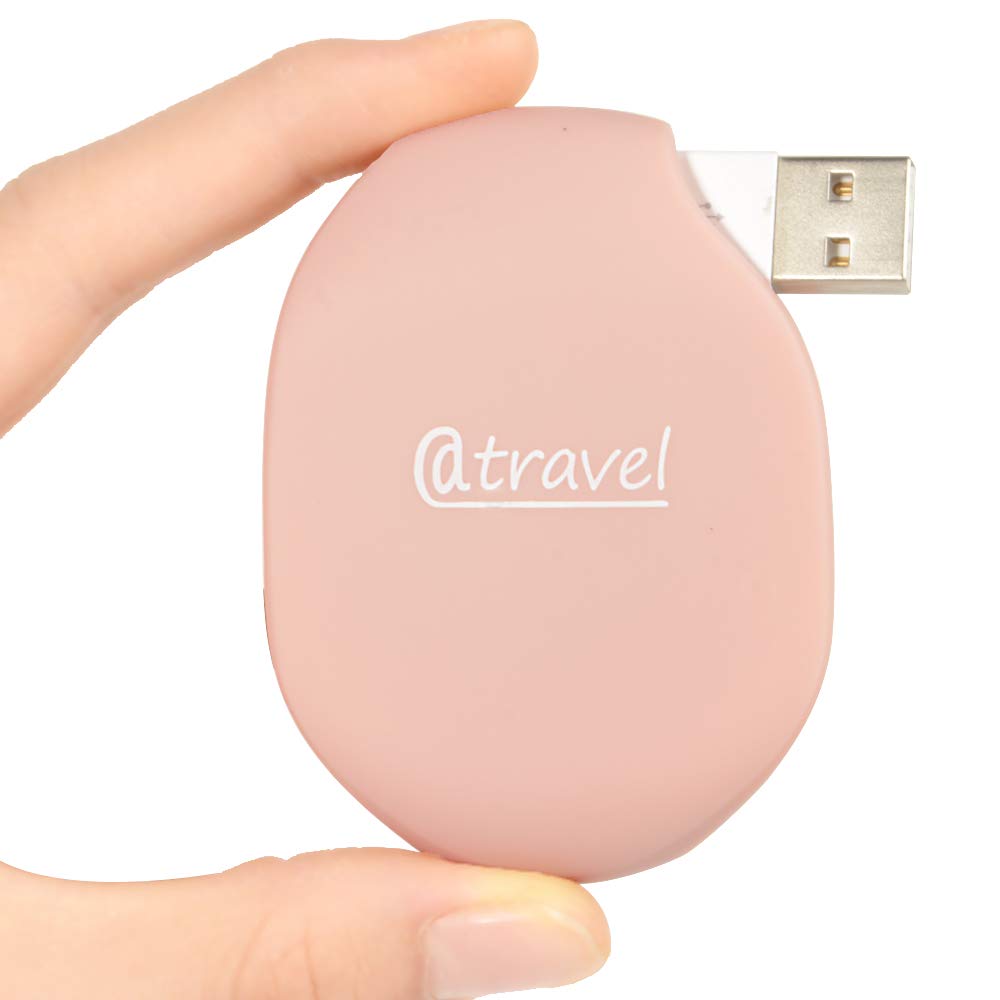 WGear Earbuds Organizer, Cord Manager, Smart Automatic Cord Master, A Simple Pull Then Will Automatic withdraw, The Cord Must Press on The Automatic withdraw Button When Pull (Rose Gold) WGear