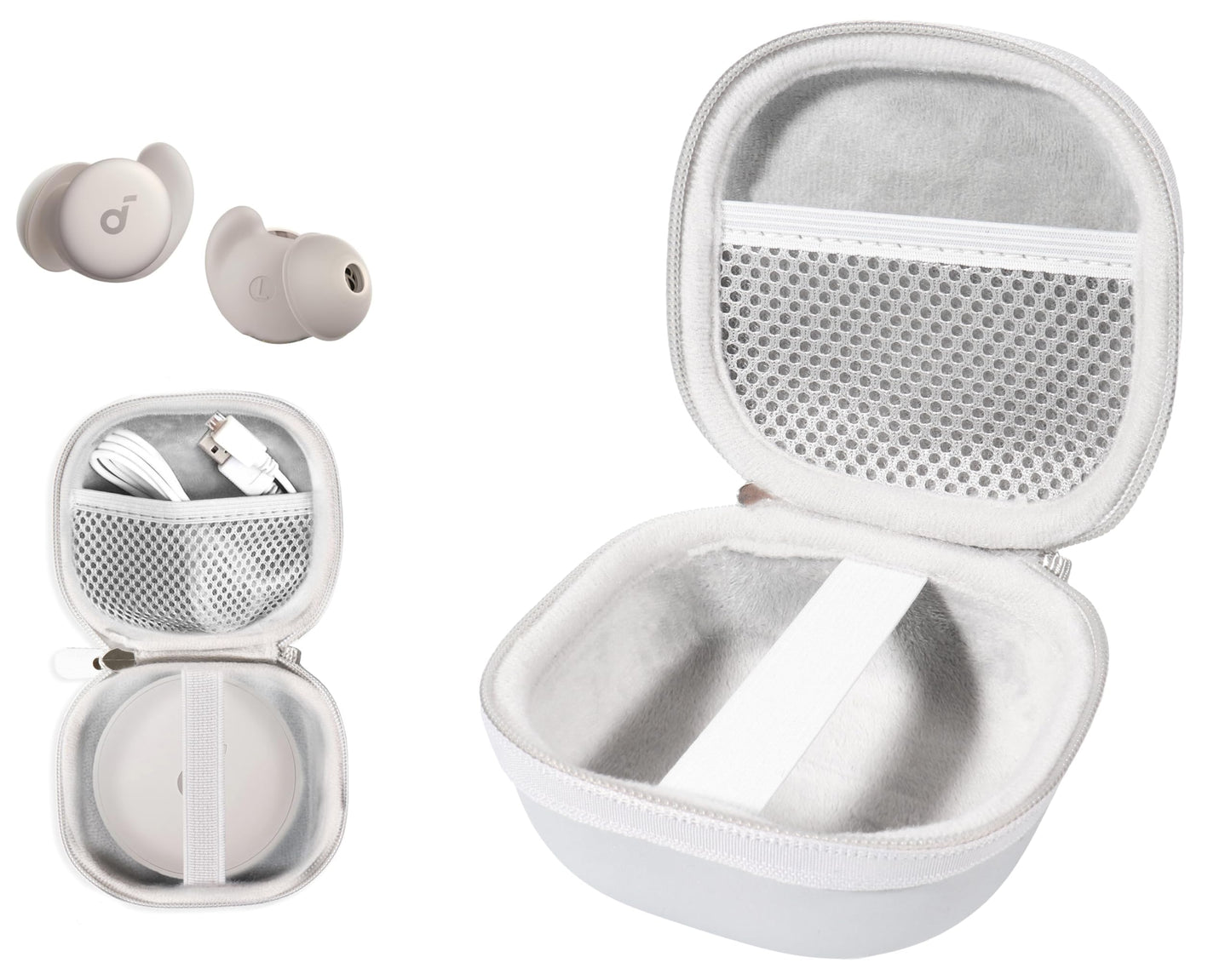 GETGEAR case for Soundcore Sleep A20 by Anker Sleep Earbuds, Noise Blocking Sleep Headphones
