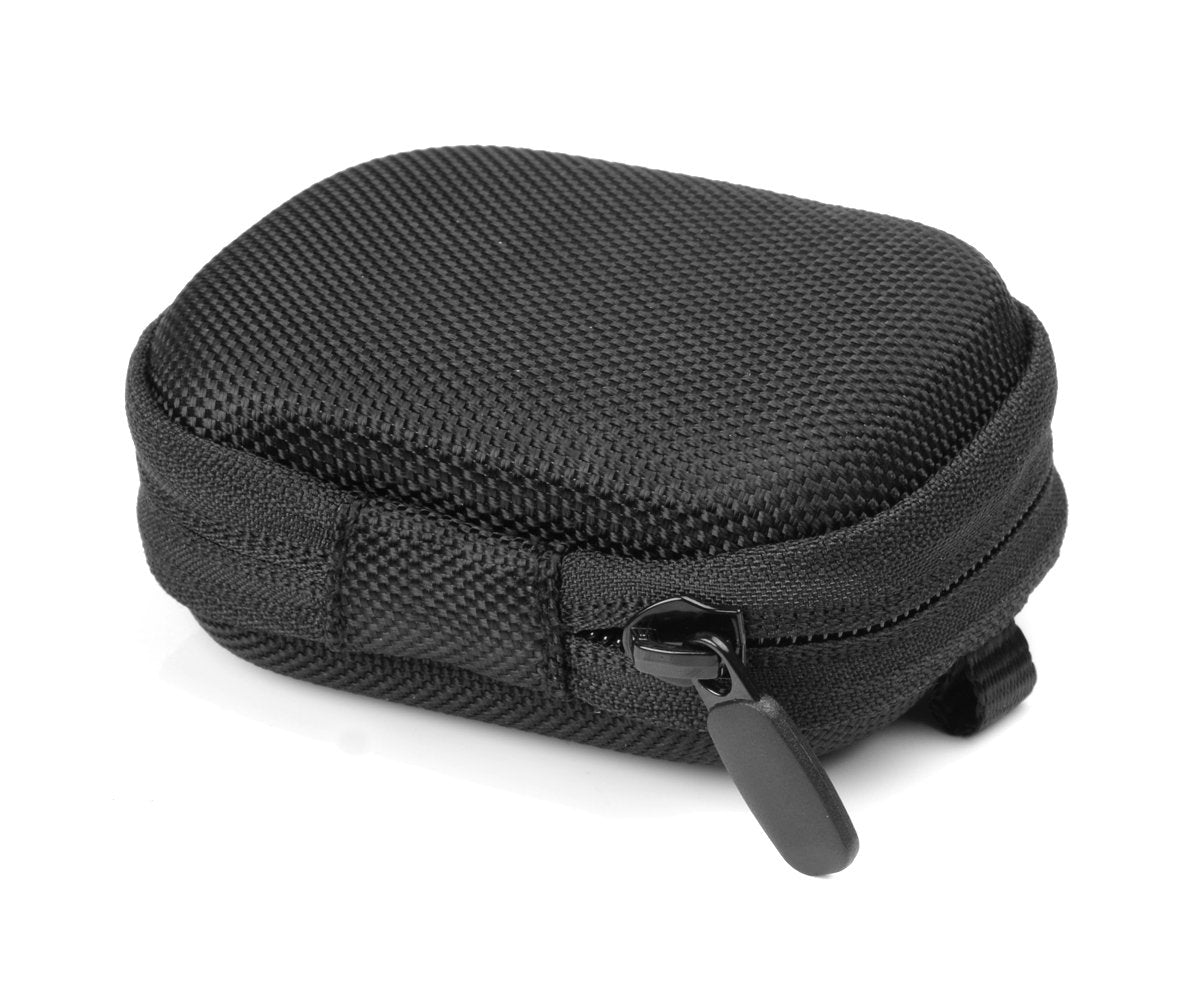 WGear Desined Featured Headphone Amplifier Case for FiiO A1, FiiO K1, Topping NX1A, Fulla USB Dongle DAC/AMP, with mesh Pocket for Cable, Fastening Elastic Strap, Wrist Strap Ballistic Black WGear
