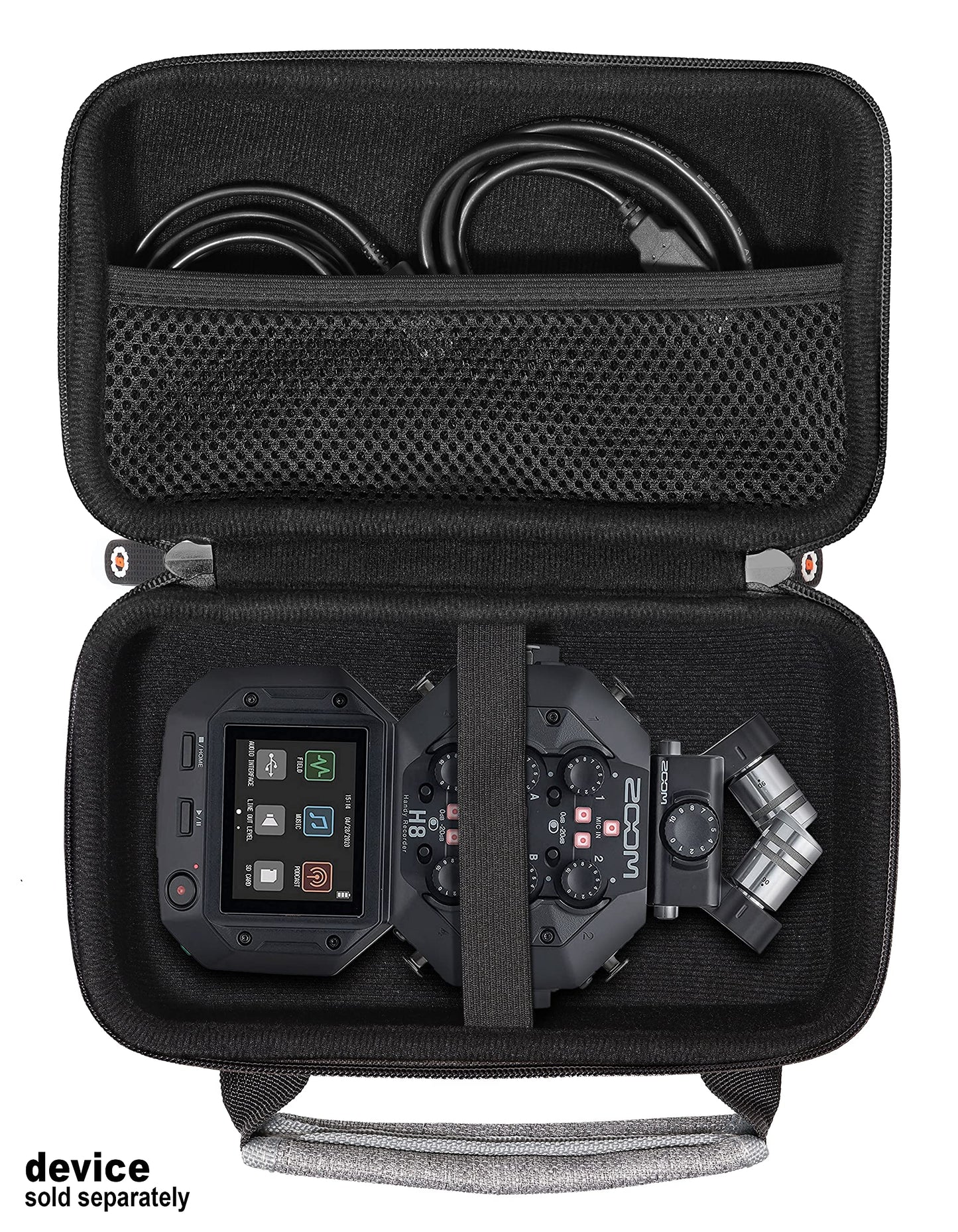 getgear case for Zoom H8 Portable Handy Recorder, All in one Accessories Handy Portable Travel case GETGEAR