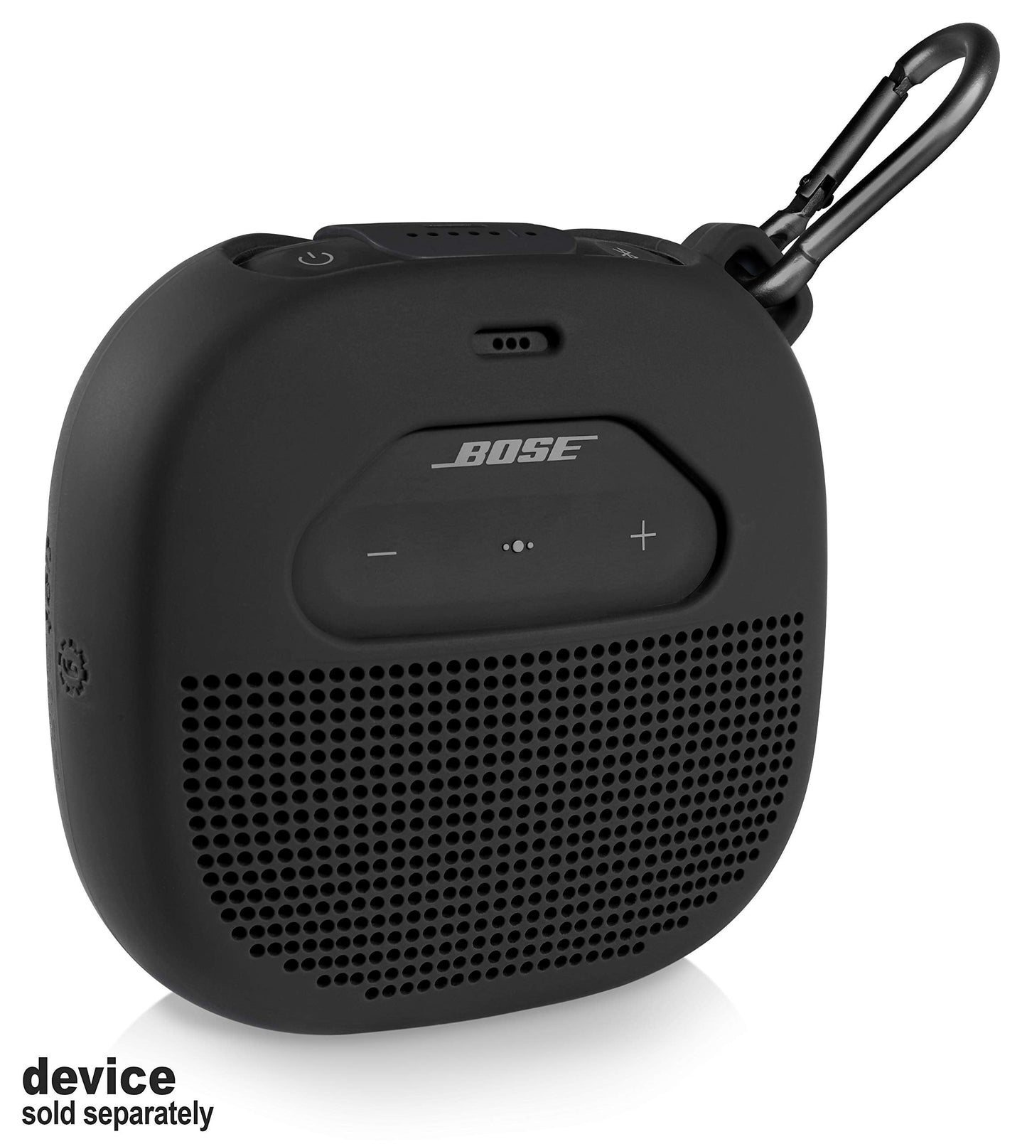Feature Protective Case for Bose SoundLink Micro Bluetooth Speaker by WGear, Featured Design with mesh Pocket for Cable and Other Accessories, Elastic Strap to Secure Device WGear