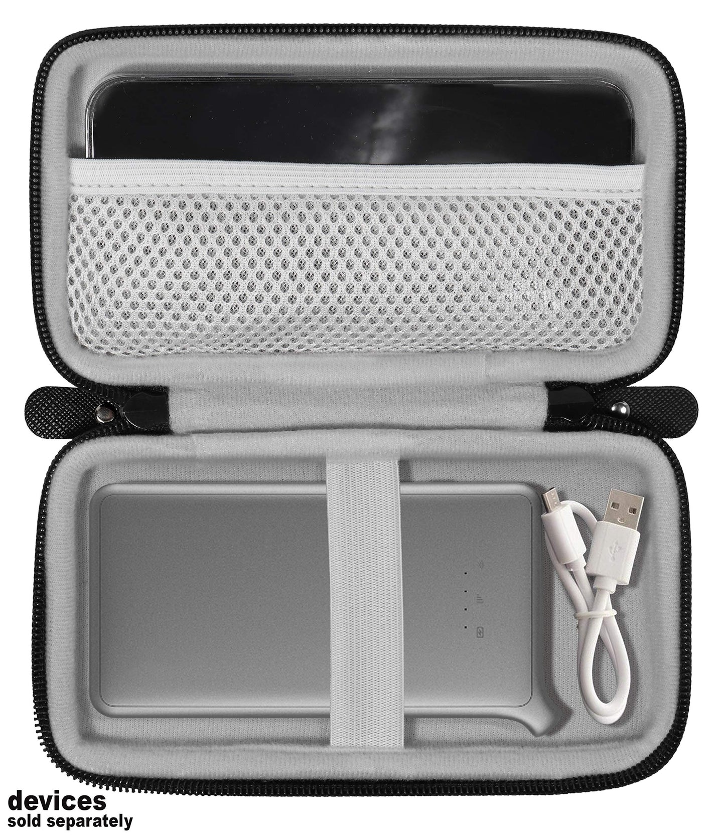 WGear case for GlocalMe Mobile Hotspot Compatible with G4 Pro 4G LTE, G3 4G LTE, U2S 4G LTE, U3, U3 4G LTE, mesh Accessory Pocket, Detachable Wrist Strap WGear