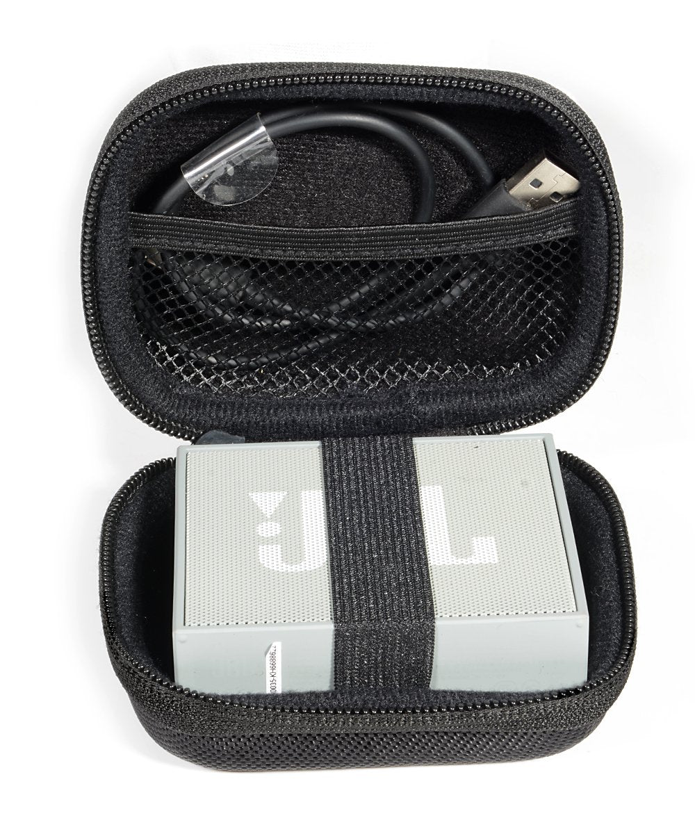 WGear Tailored protective case for JBL GO Portable Wireless Bluetooth Speaker, mesh pocket for cable, easy to carabiner WGear