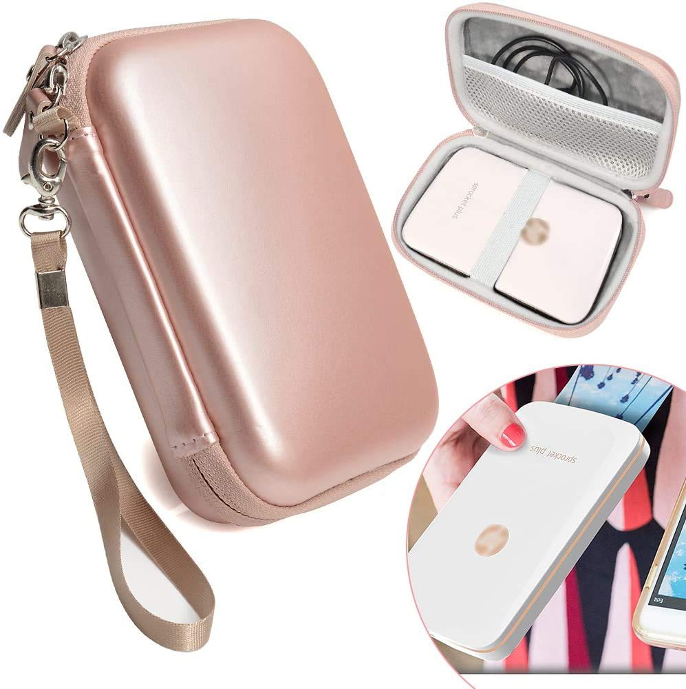 Carrying and Storage Case Travel Bag for HP Sprocket Plus Instant Photo Printer, Mobile Printer Plus, Instant Photo Printer, Inner Pocket for Printing Paper, Cable and Other Accessories WGear