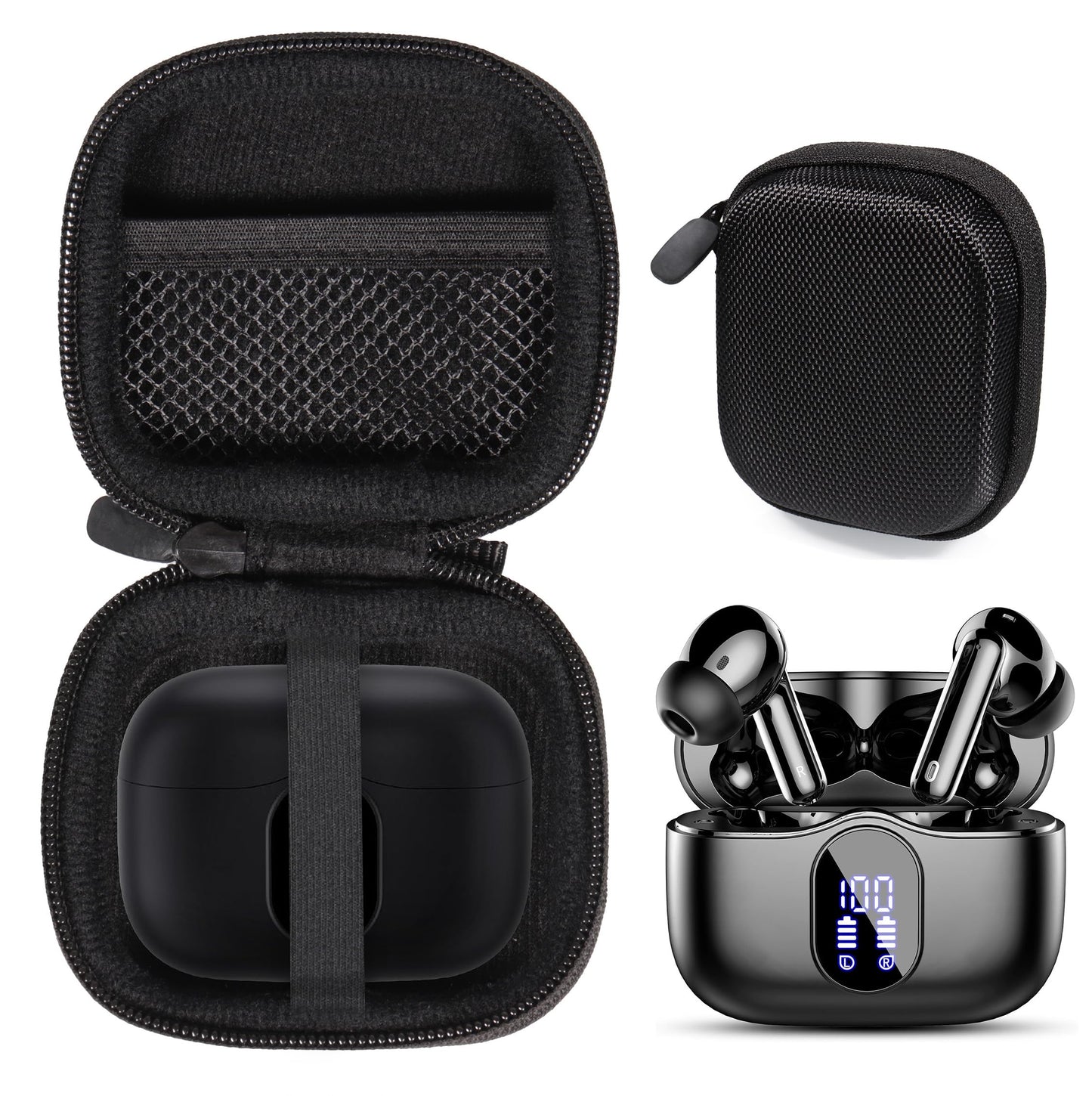 getgear case for Btootos A90 Wireless Earbuds with Noise Cancelling Mic LED Display