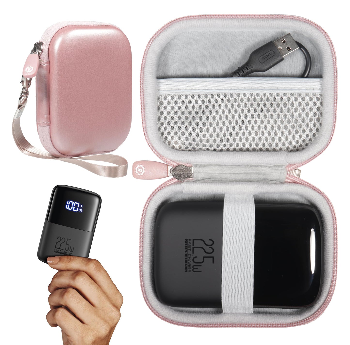 GETGEAR case for INIU Portable Charger, Small 10000mAh Power Bank USB C in/Output 22.5W Fast Charging