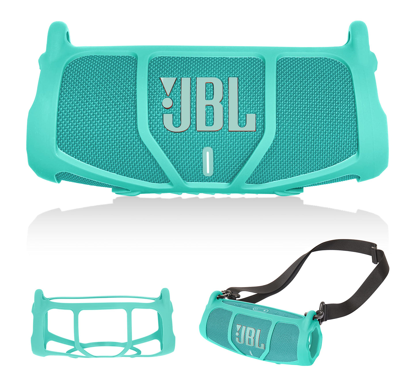 GETGEAR Silicone Cover Sleeve for JBL Charge 5 - Portable Bluetooth Speaker, Customized Design Skin Portable Protection Solution, Best Matching in Shape and Color GETGEAR
