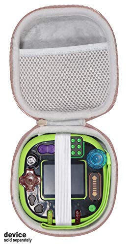 GETGEAR tailor made protective case for LeapFrog RockIt Twist Handheld Learning Game System, mesh pocket for cord and other accessories, finger strap (Pink) GETGEAR