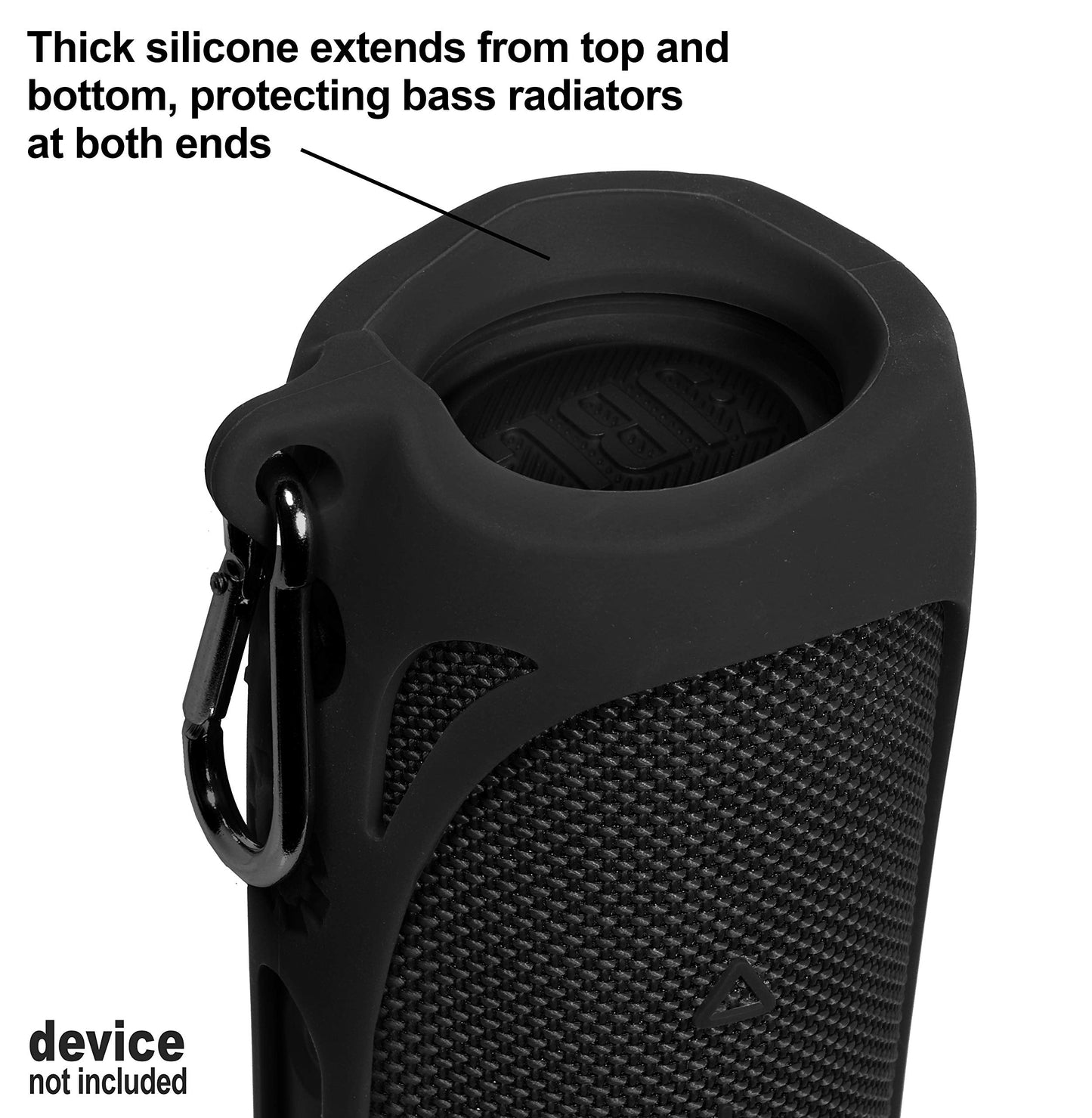 GETGEAR Silicone Cover Sleeve forJBL Waterproof Portable Bluetooth Speaker FLIP 5, Customized Design Skin Portable Protection Solution, Best Matching in Shape and Color GETGEAR
