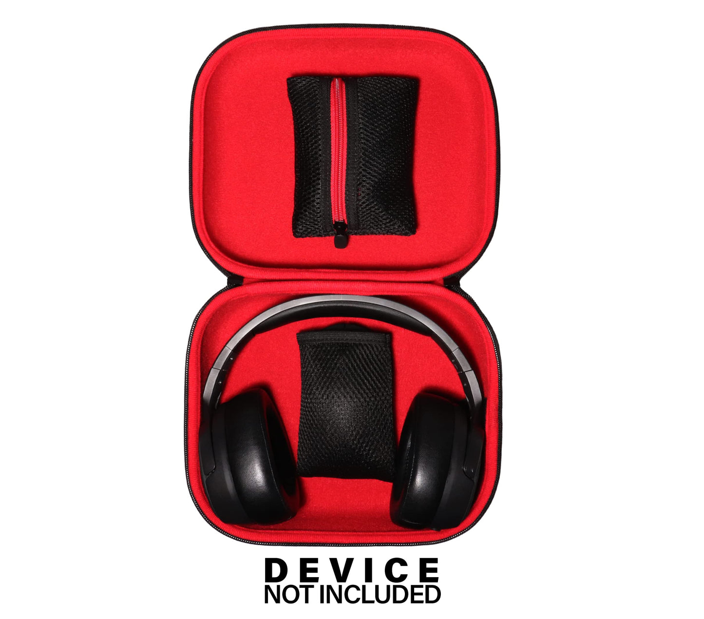 GETGEAR Gaming Headset Case for HyperX Cloud II/Cloud Revolver/Cloud Mix/Cloud Alpha/Cloud Orbit S/CloudX/Cloud Stinger/Cloud Flight, mesh pocket for gaming mouse GETGEAR
