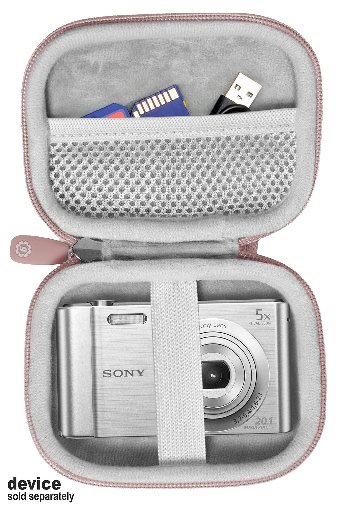 GETGEAR Digital Camera Case for CAMKORY, Fulealfly, Lecran, W800/S, DSCW830; Canon PowerShot ELPH360 HS/ 360; PIXPRO Friendly Zoom FZ43, FZ53-BL; Nikon COOLPIX L32 GETGEAR