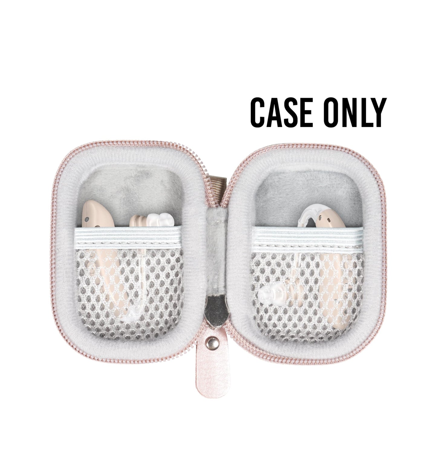 Designed Protective Case for Hearing Aid, Hearing Amplifier, Personal Sound Amplifier, Hearing Device, Listening Device(Rose Gold) WGear