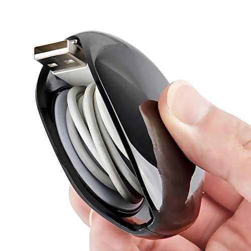 WGear Earbuds Organizer, Cord Manager, Smart Automatic Cord Master, A Simple Pull Then Will Automatic withdraw, The Cord Must Press on The Automatic withdraw Button When Pull WGear
