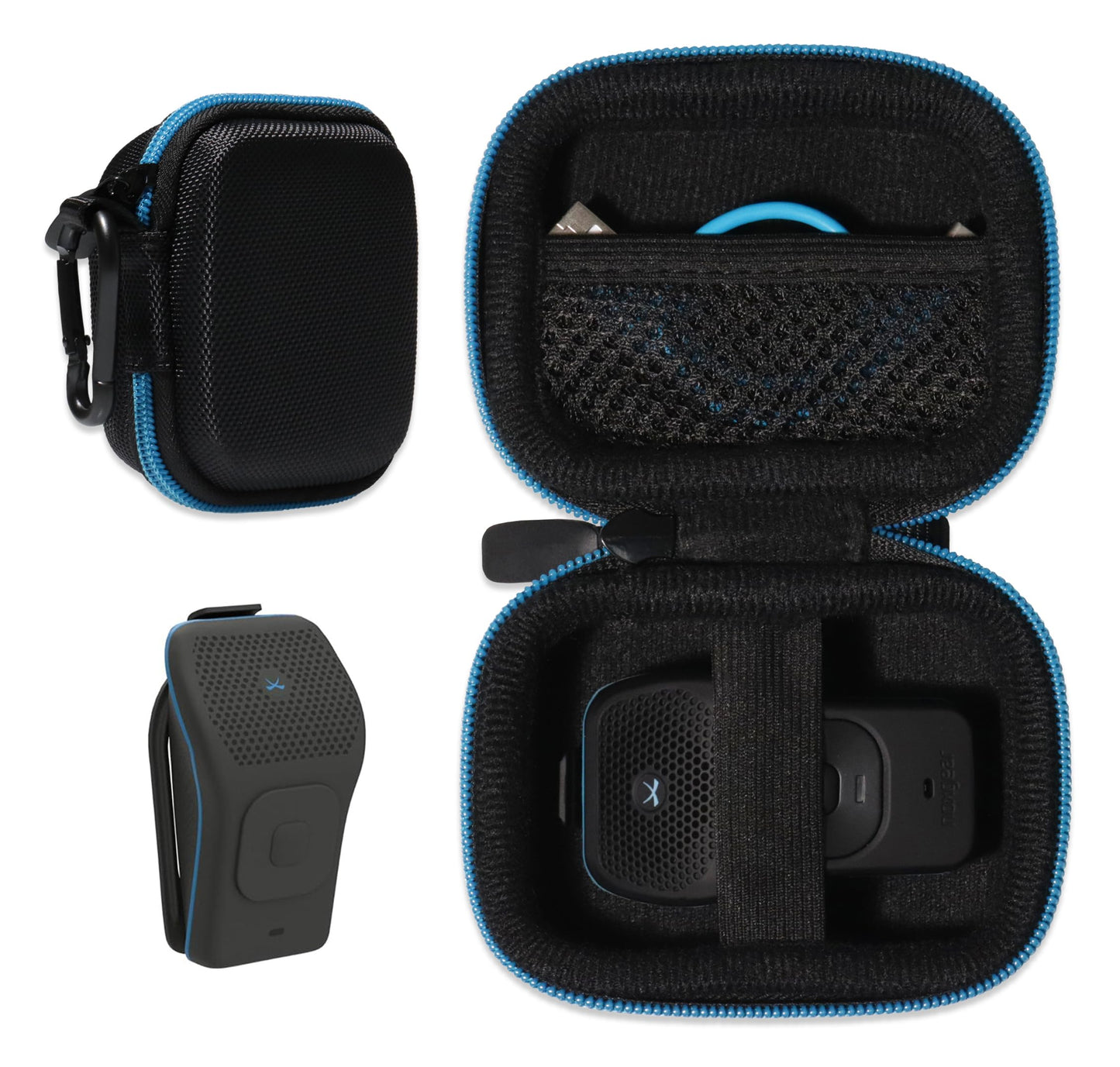 getgear Organizing Case for noxgear 39g Wearable Waterproof Bluetooth Speaker GETGEAR