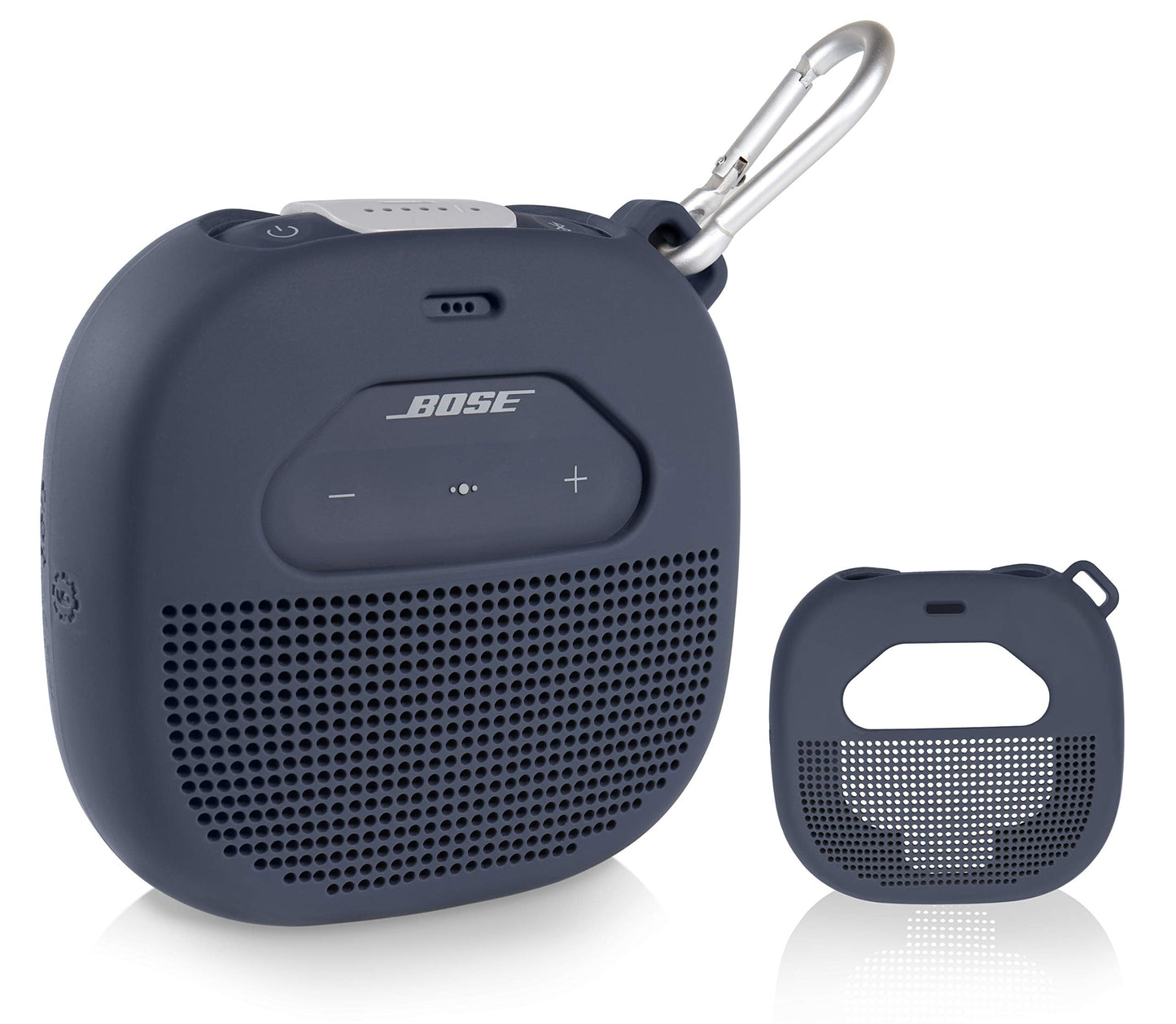 Feature Protective Case for Bose SoundLink Micro Bluetooth Speaker by WGear, Featured Design with mesh Pocket for Cable and Other Accessories, Elastic Strap to Secure Device WGear