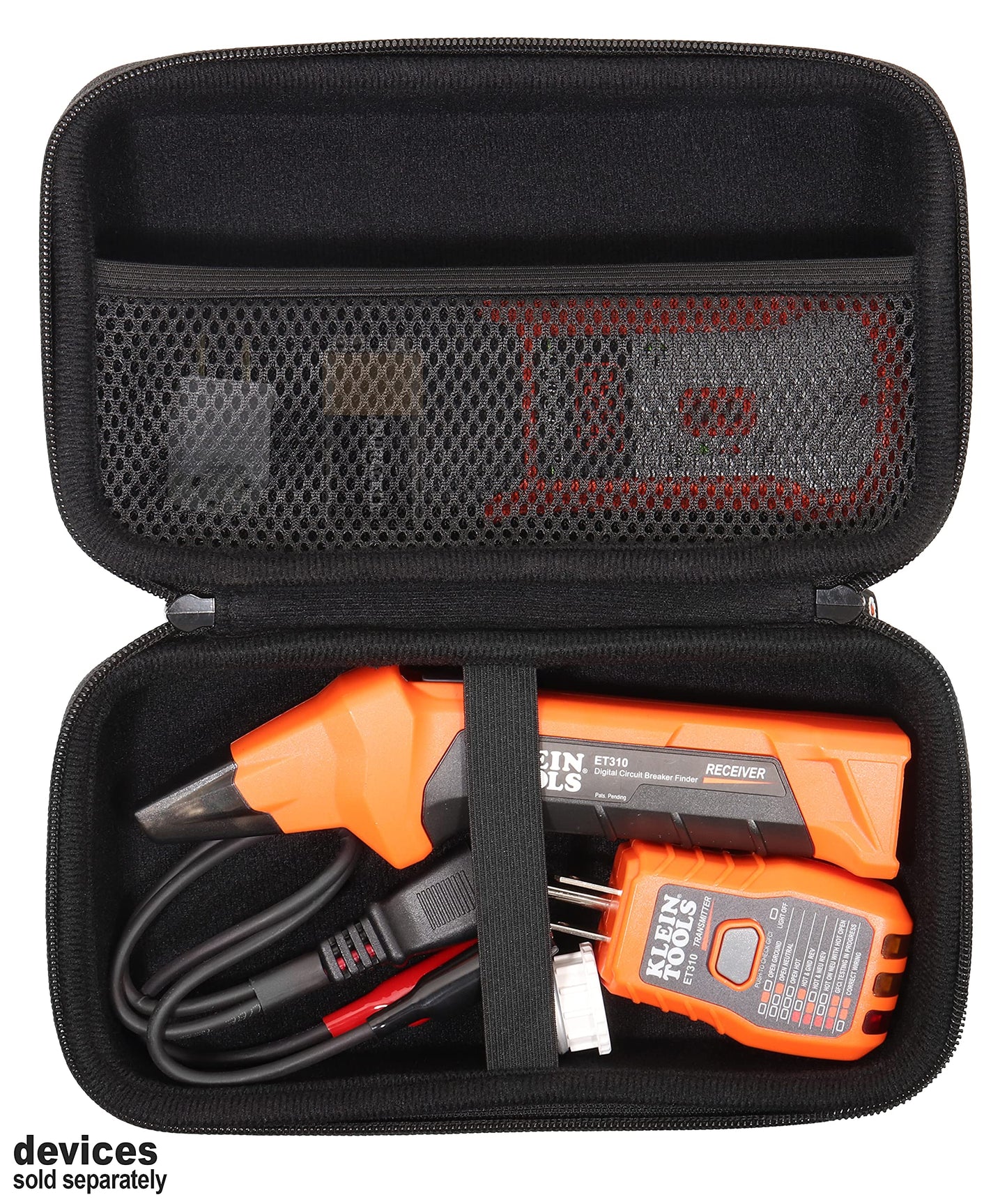 GETGEAR Circuit Breaker Finder/Tester case for Klein Tools ET310 AC Circuit Breaker Finder, RT310, Accessory Kit storage case, also good for other device and meters GETGEAR