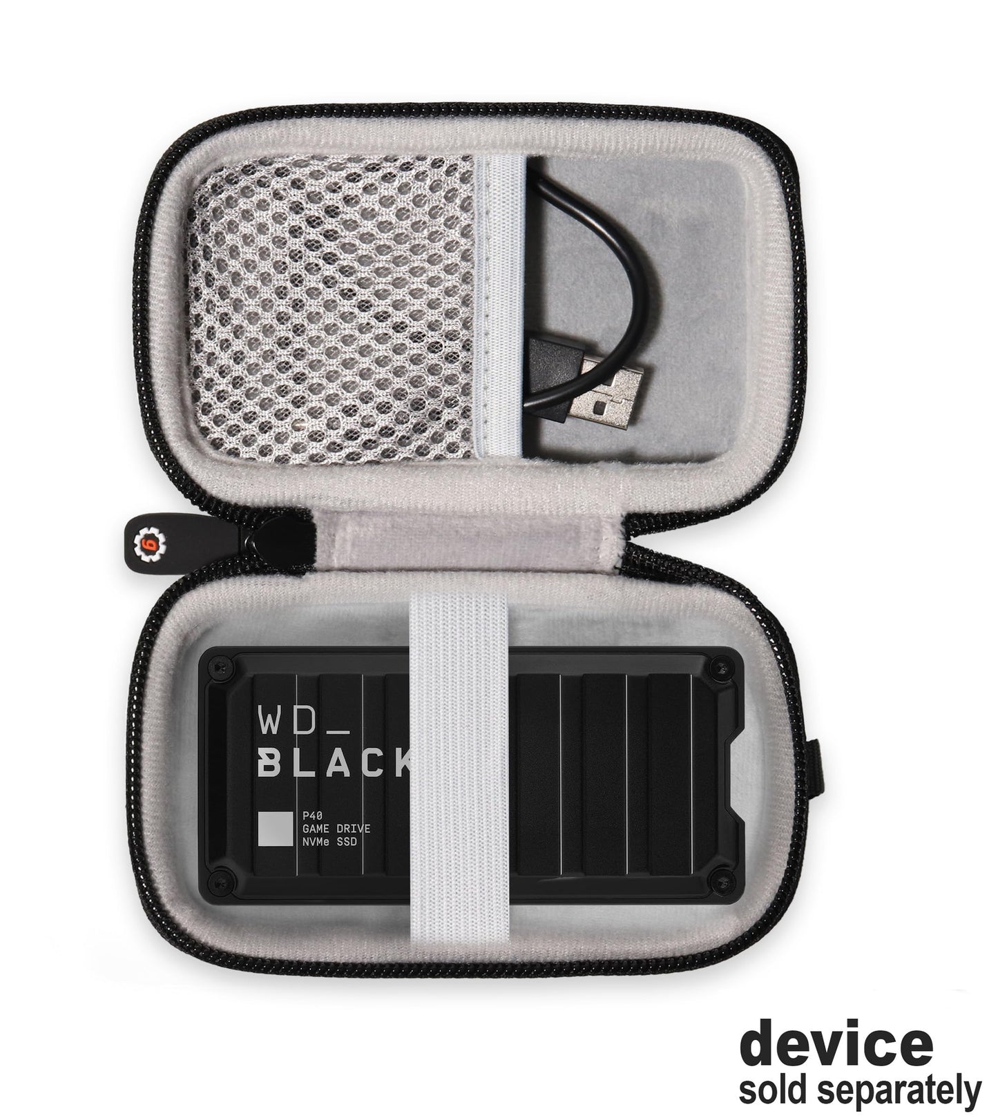 Getgear Portable Case Compatible with WD_Black Game Drive SSD 1TB, 2TB, 512GB GETGEAR