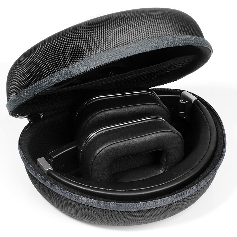 Foldable Headphone Case for Studio3, Studio2, Studio, Mpow 059/ Mpow H1/H2/H5/Thor, Audio-Technica ATH-M50x/M50/M70X/M40x/M30x/M20x, Bluedio Turbine T2s, T2 & T2, Black+Gray Zip WGear