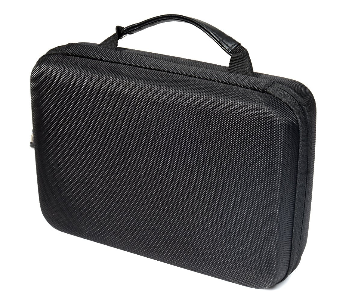 Professional Portable Recorder Case with DIY Foam Inlay for DR-05, DR-40, DR-22L, DR-100MKll, DR-1, Mini Tripod, Adapter, Mic Pop Windscreen, Smart Accessory Padding Solution for SD Cards, cabl WGear