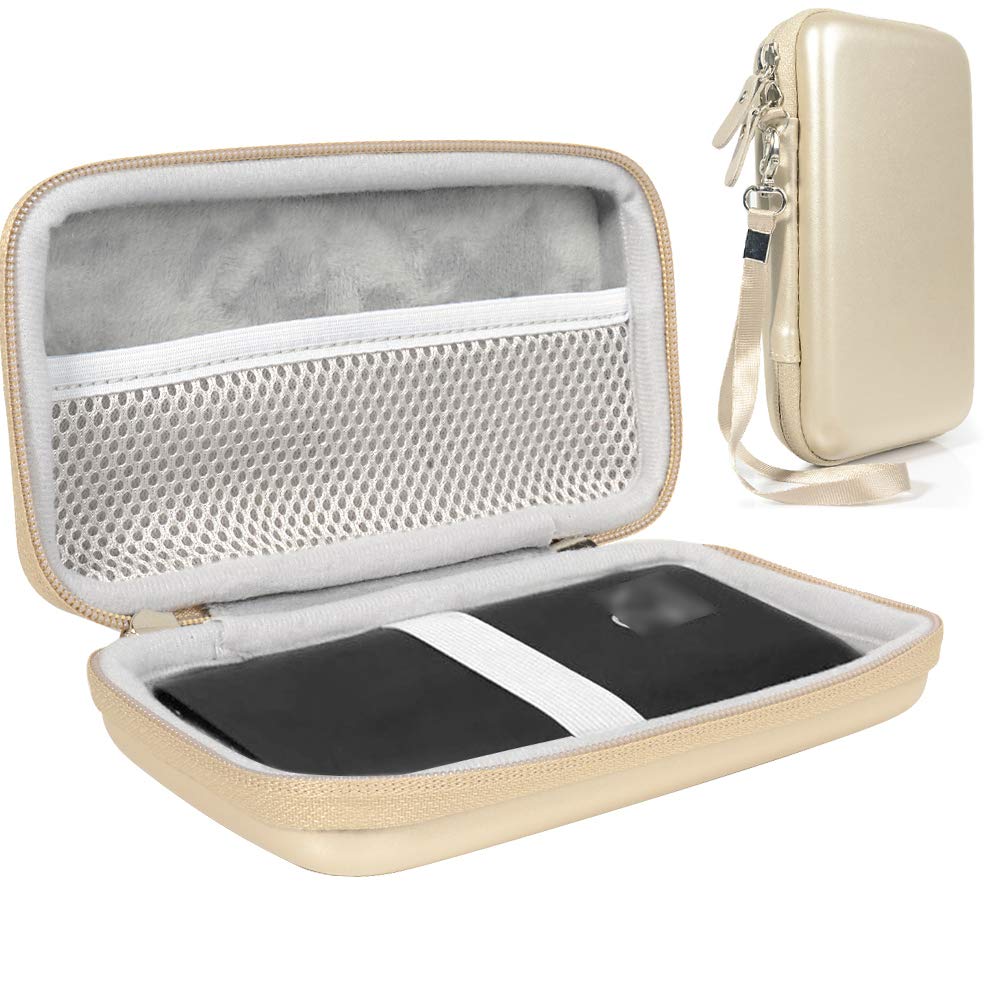 WGear case for GlocalMe Mobile Hotspot Compatible with G4 Pro 4G LTE, G3 4G LTE, U2S 4G LTE, U3, U3 4G LTE, mesh Accessory Pocket, Detachable Wrist Strap WGear
