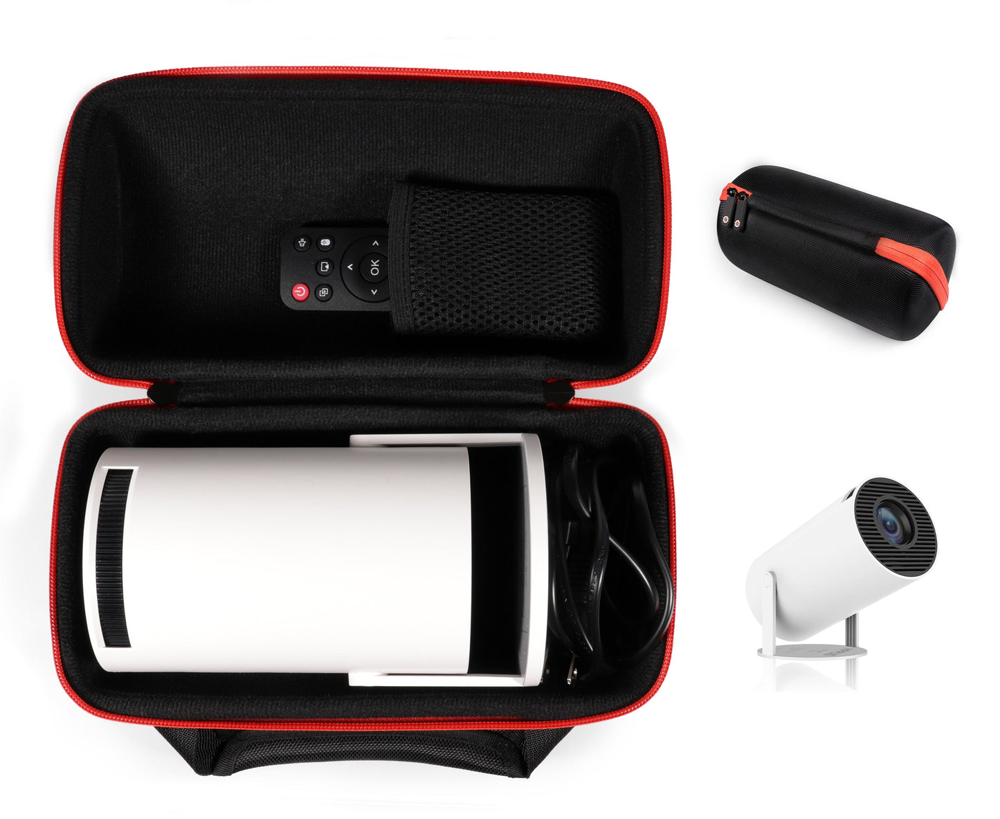 Mini Projector Carrying Case Compatible with Alwtniet, Magcubic, PANSEBA, HY300 ā Travel Organizer for Projector, Remote, Charger & HDMI Cable getgearcase