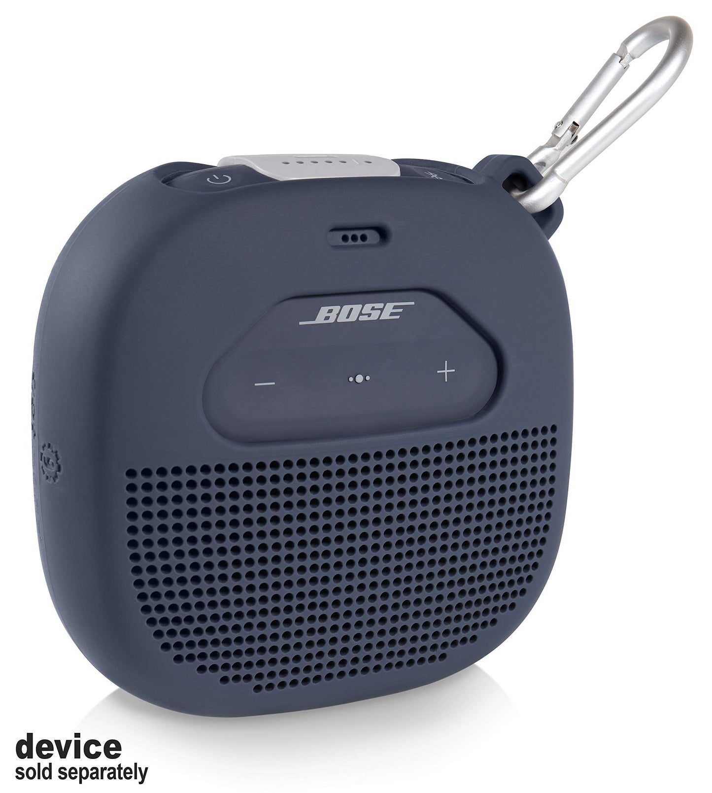 Feature Protective Case for Bose SoundLink Micro Bluetooth Speaker by WGear, Featured Design with mesh Pocket for Cable and Other Accessories, Elastic Strap to Secure Device WGear