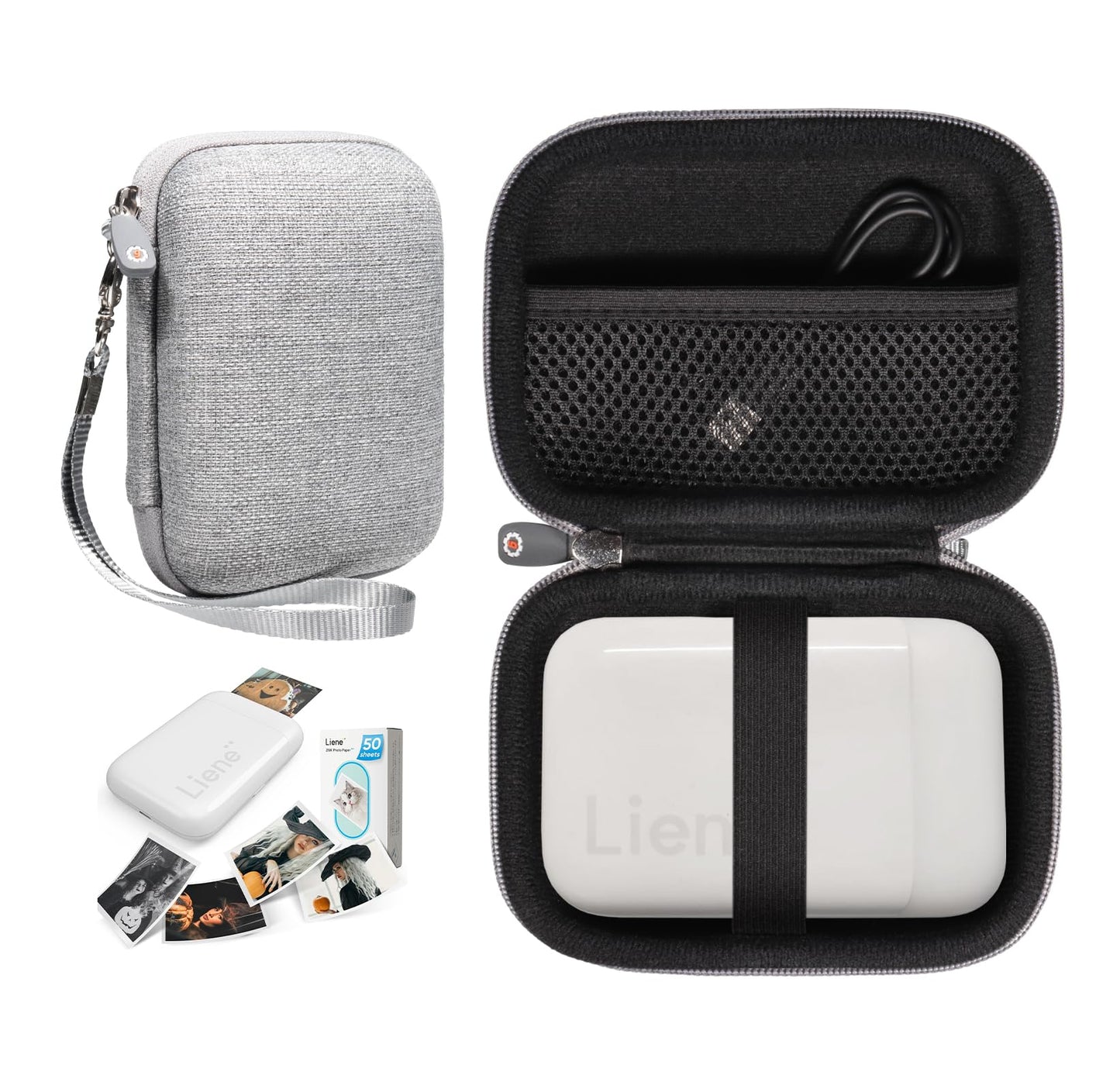 GETGEAR Mini Photo Printer Case for Liene 2x3” Photo Printer, Mini Photo Printer GETGEAR