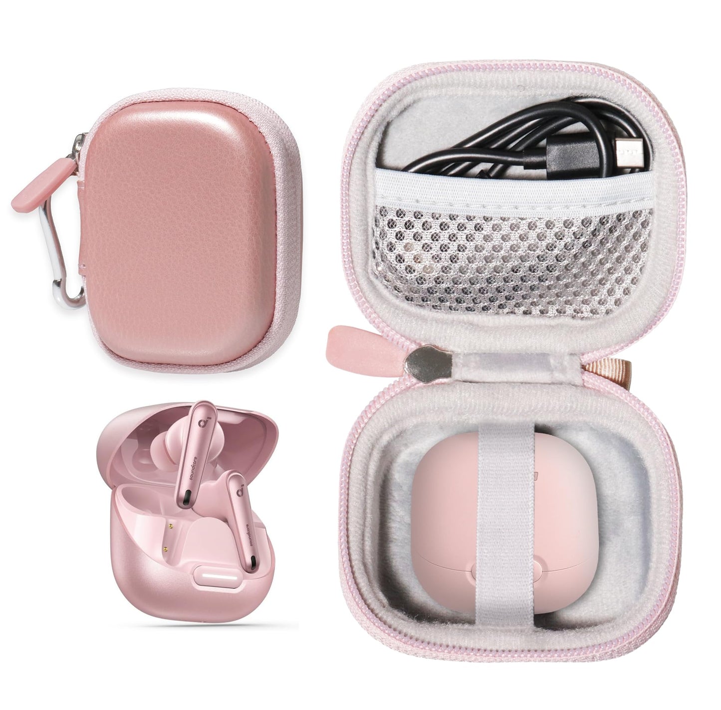 getgear Earbuds Case Compatible with soundcore by Anker Liberty 4 NC Wireless Earbuds GETGEAR