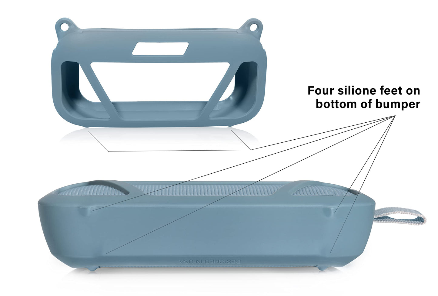 GETGEAR Case for Bose SoundLink Flex Bluetooth Portable Speaker by getgear, mesh Pocket for Charger Cord, Detachable Wrist Strap GETGEAR