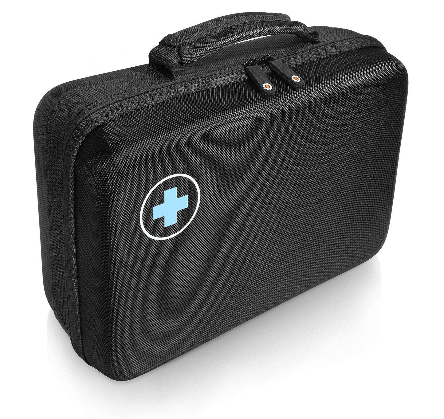 GETGEAR case for 2019 Hyperice Hypervolt Plus with Slots for 5 Head and Attachment, All in one Gym Case for Universal Muscle Massager Gun, Towel, Oil, Cream, Earbuds and Other Carry-on Essentials GETGEAR