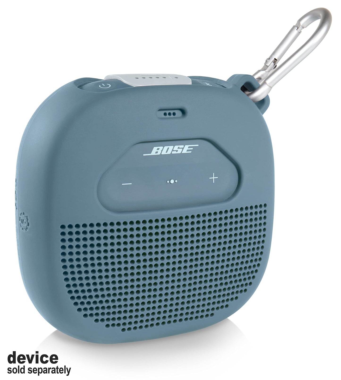 Feature Protective Case for Bose SoundLink Micro Bluetooth Speaker by WGear, Featured Design with mesh Pocket for Cable and Other Accessories, Elastic Strap to Secure Device WGear