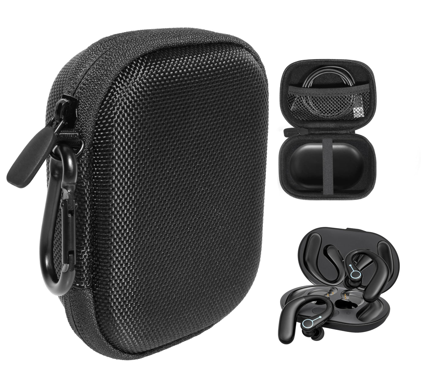 GETGEAR Protective Case for WASOCA F-Aid Hearing Aids, Hearing Aids for Seniors with Bluetooth, Rechargeable Hearing Aid GETGEAR