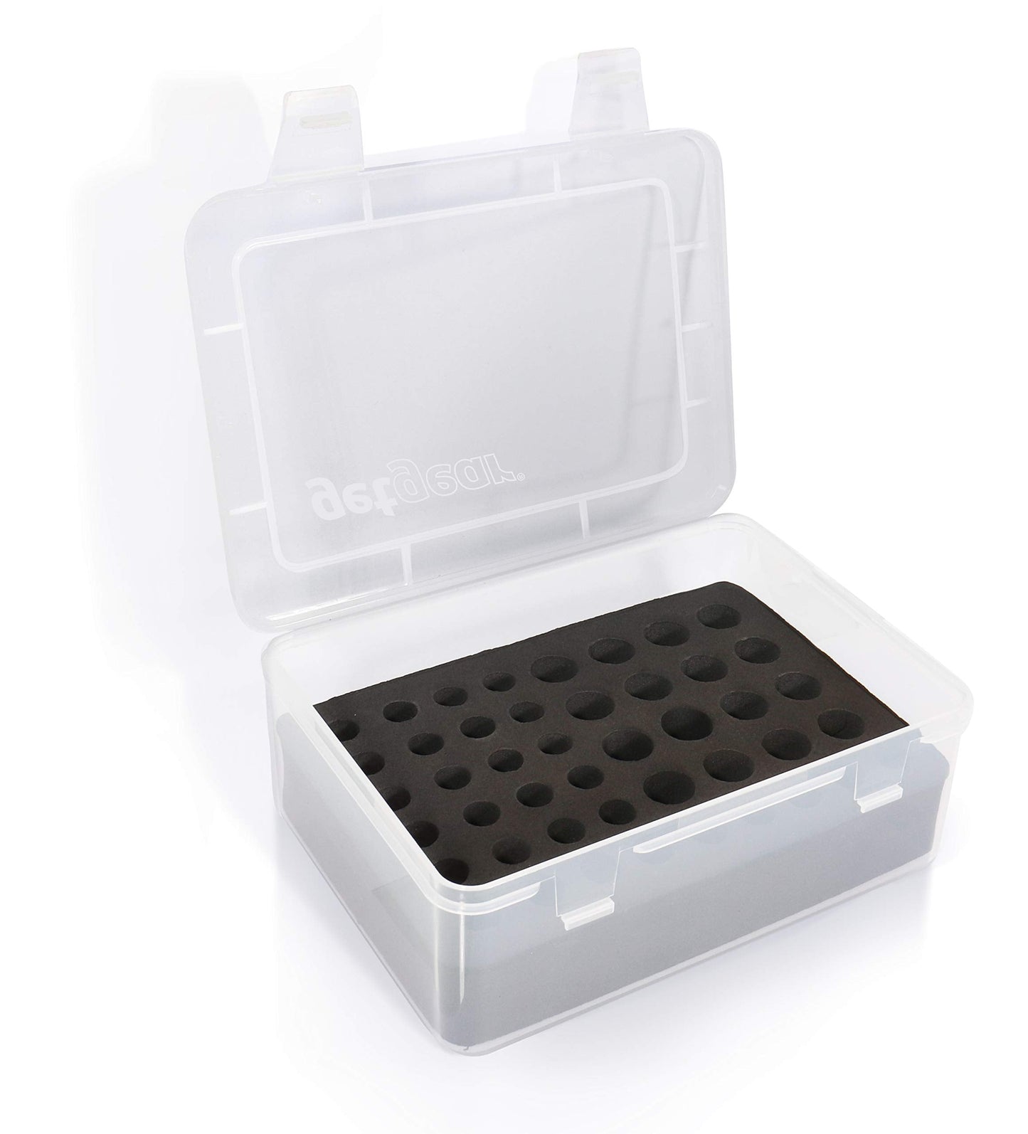 GETGEAR Battery Storage case for AA and AAA Home Alarm Batteries, Customized Inlay to Hold Battery Neat, Ideal case to Keep in Freeze, Moisture Free GETGEAR