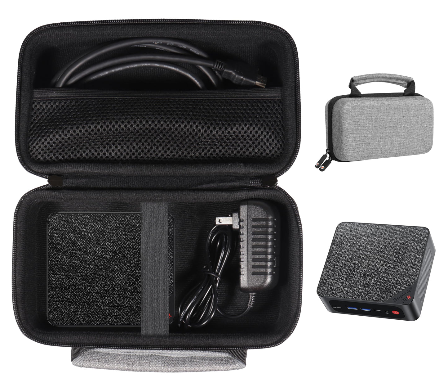 GETGEAR Mini PC Case for Beelink Mini PC compatible with SER, SEI like SER5, SER AMD Ryzen 7 5700U, SEI 4700U, SER5 5560U, SER5 MAX GETGEAR