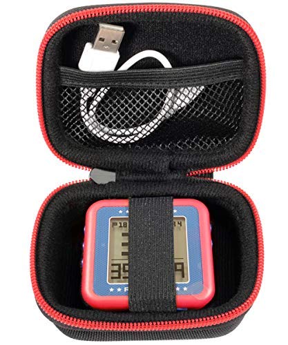 WGear Golf GPS Case for Bushnell Phontom Golf GPS, Neo Ghost Golf GPS; Garmin 010-01959-00 Approach G10, and Other Handheld Golf GPS, mesh Pocket and Detachable Wrist Strap (Black with Blue Zip) InGo