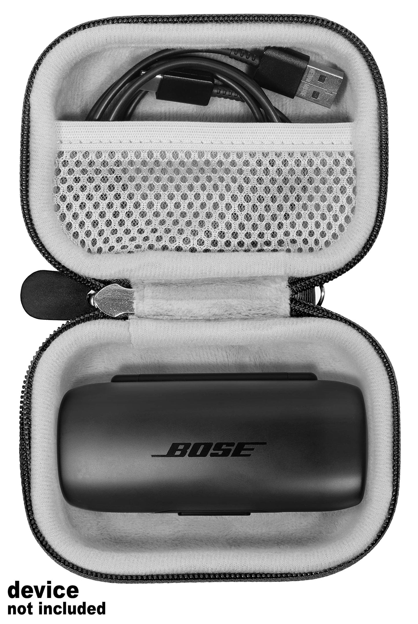 Featured Protective Case for Bose SoundSport Truly Wireless Sport Headphones Charger Box, Mesh Pocket for Cable and Other Accessories WGear