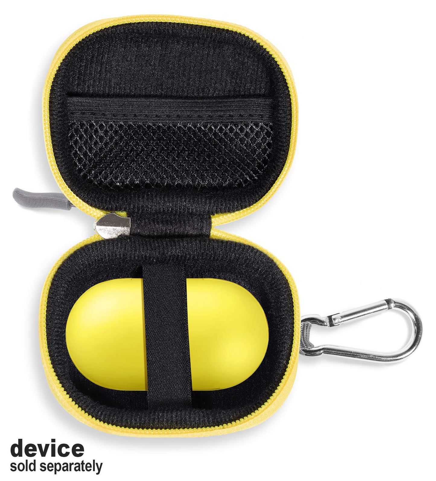 Tweed Gray Protective Case for Samsung Galaxy Buds Pro, Galaxy Buds 2, Galaxy Buds 1, Bluetooth True Wireless Earbuds Charging case, mesh Accessory Pocket, Elastic Security Elastic Strap GETGEAR