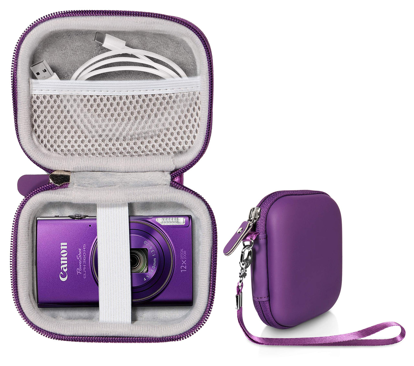 Sony W800/S, DSCW830; Canon ELPH180, ELPH190; Kodak PIXPRO FZ43, FZ53; Nikon COOLPIX L32 Digital Camera Case WGear