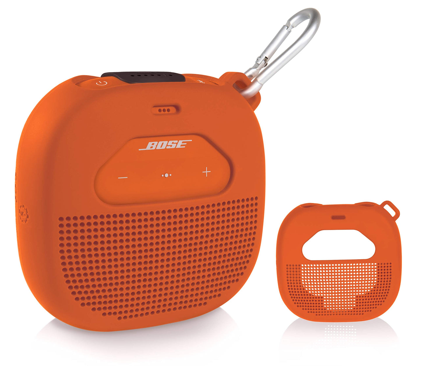 Feature Protective Case for Bose SoundLink Micro Bluetooth Speaker by WGear, Featured Design with mesh Pocket for Cable and Other Accessories, Elastic Strap to Secure Device WGear