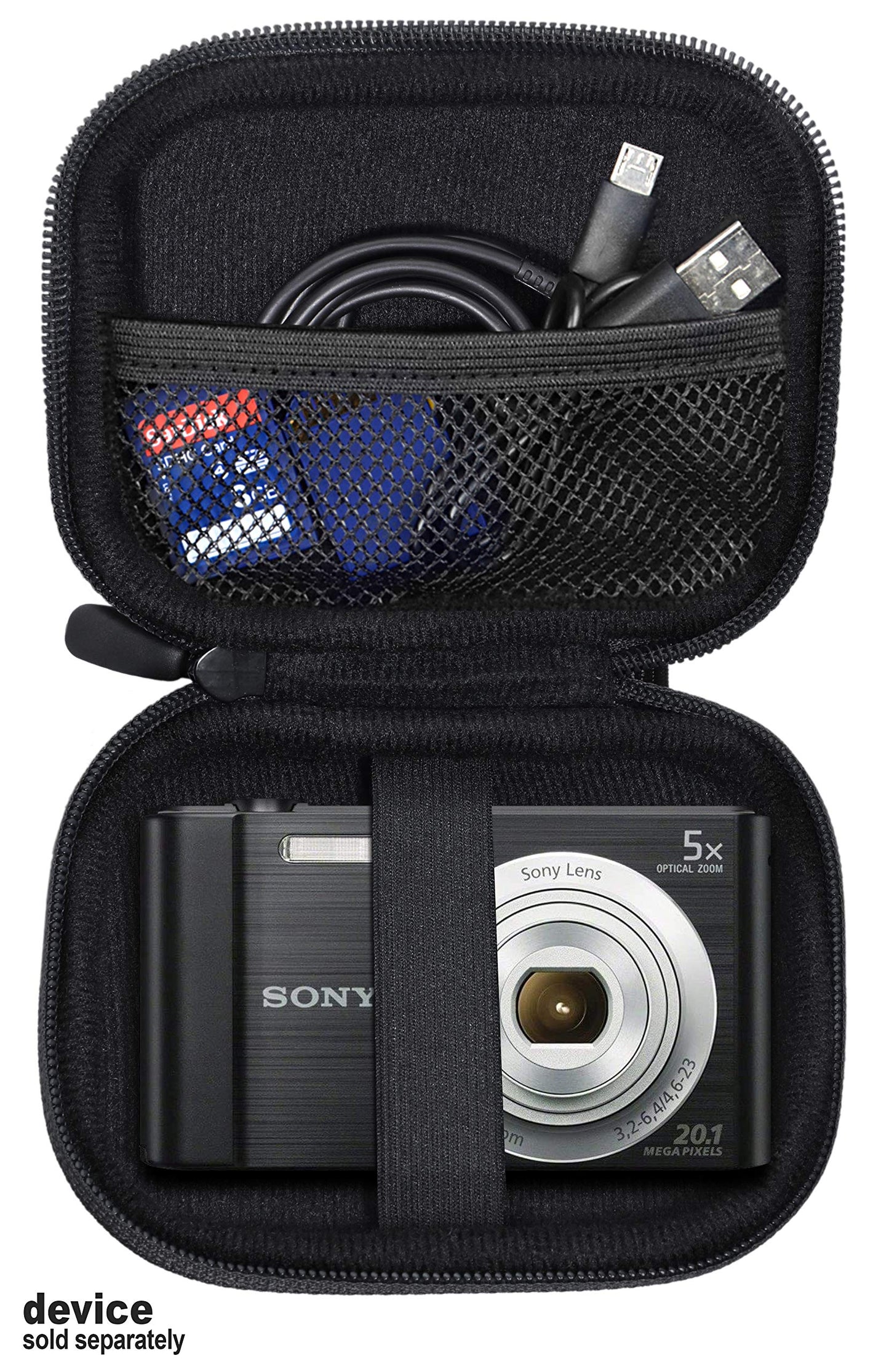 Sony W800/S, DSCW830; Canon ELPH180, ELPH190; Kodak PIXPRO FZ43, FZ53; Nikon COOLPIX L32 Digital Camera Case WGear
