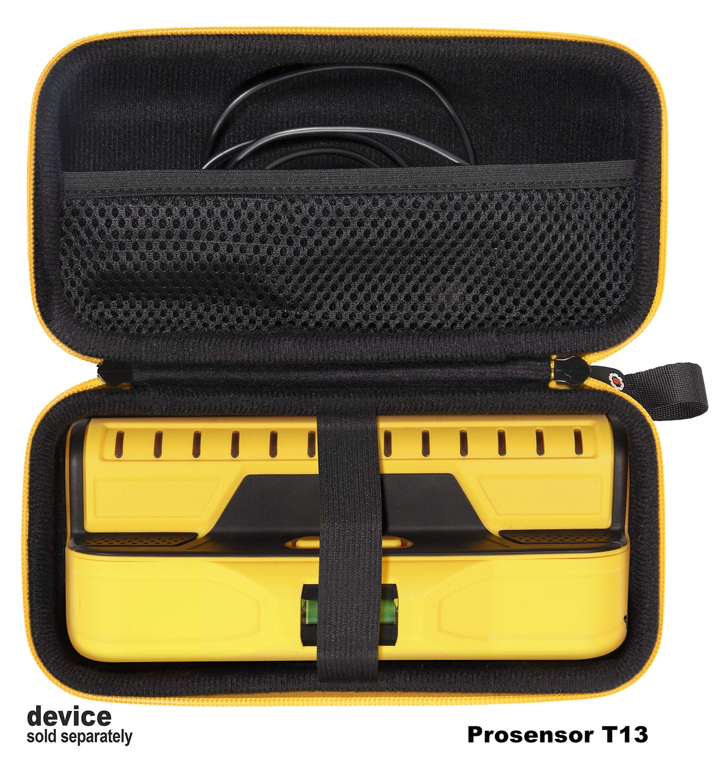 GETGEAR Stud Sensor Case compatible with Franklin ProSensor 710, 710+, T13 mesh pocket for other accessories, Contrast orange color to match your sensor, Easy to hold strap GETGEAR