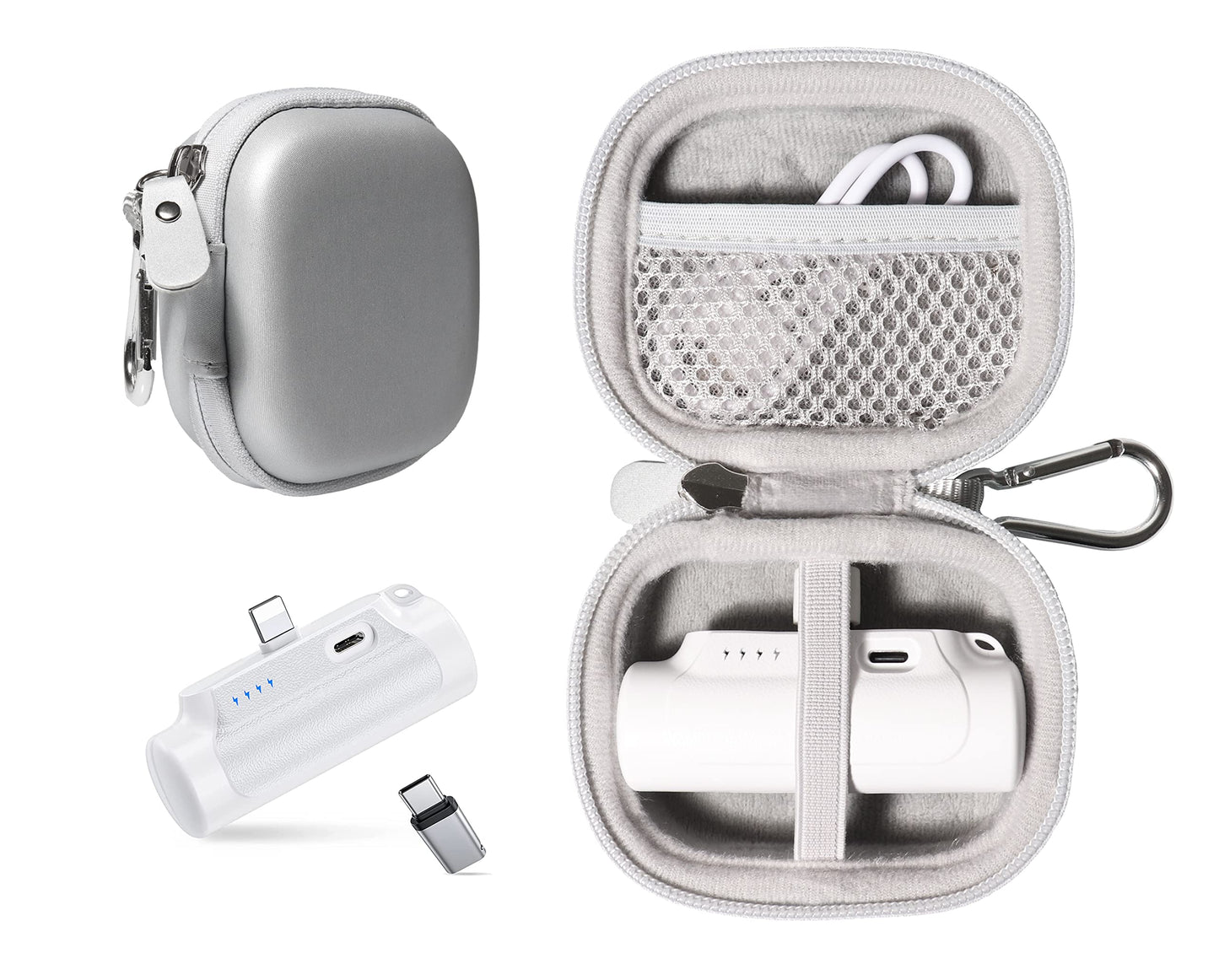 GETGEAR Travel Case for Mini Portable Charger Compatible with Abnoys Portable Charger, also fits for iWalk mini portable charger GETGEAR