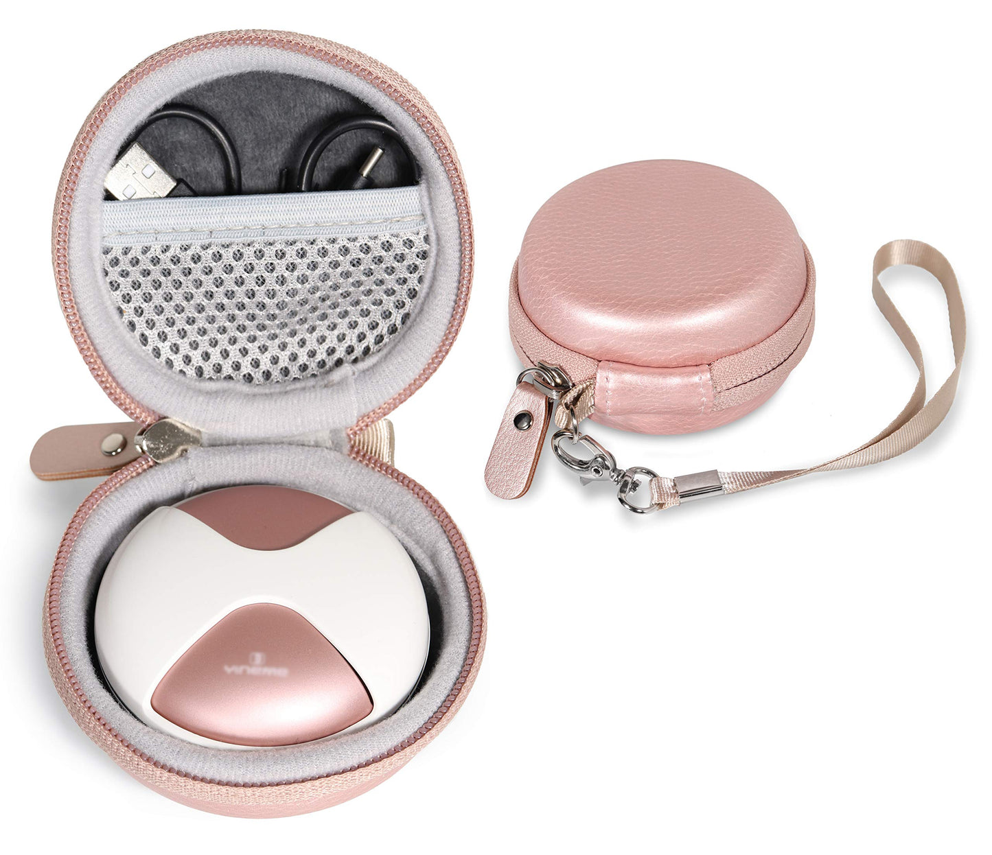 getgear Rose Gold Case for YINEME Wireless Earbuds Bluetooth 5.0, Noise Cancelling True Wireless Earbuds 18H Playtime, 3D Stereo Sound Wireless Bluetooth Headphones, Compact Light weigh Strong case WGear