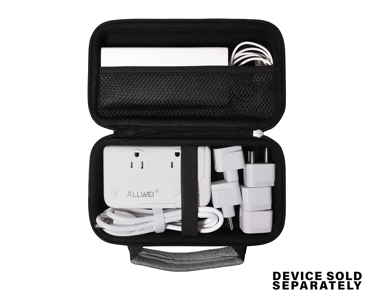 getgear Travel Organizing Case for ALLWEI Adapter, Also for FOVAL, Ceptics and Others, All in one Solution for Converter, Adapter, MagSafe, Dual Charger, USB Adapter, Portable PSS GETGEAR