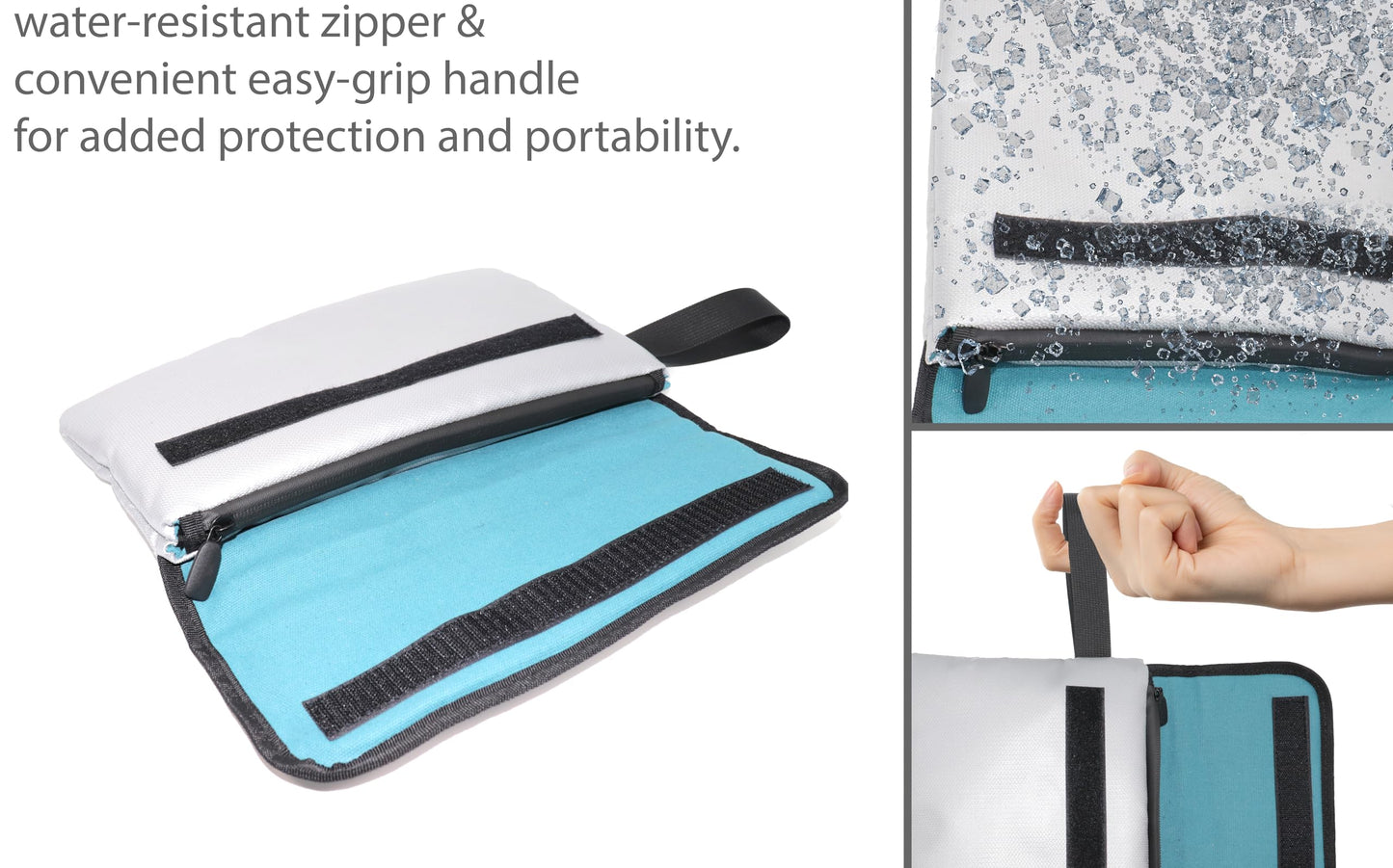 GETGEAR Fireproof Document Bag, Fire and Water resistant Safe Protects legal documents, contract, Birth Certificates, Cash and other Valuables, handle for easy carrying