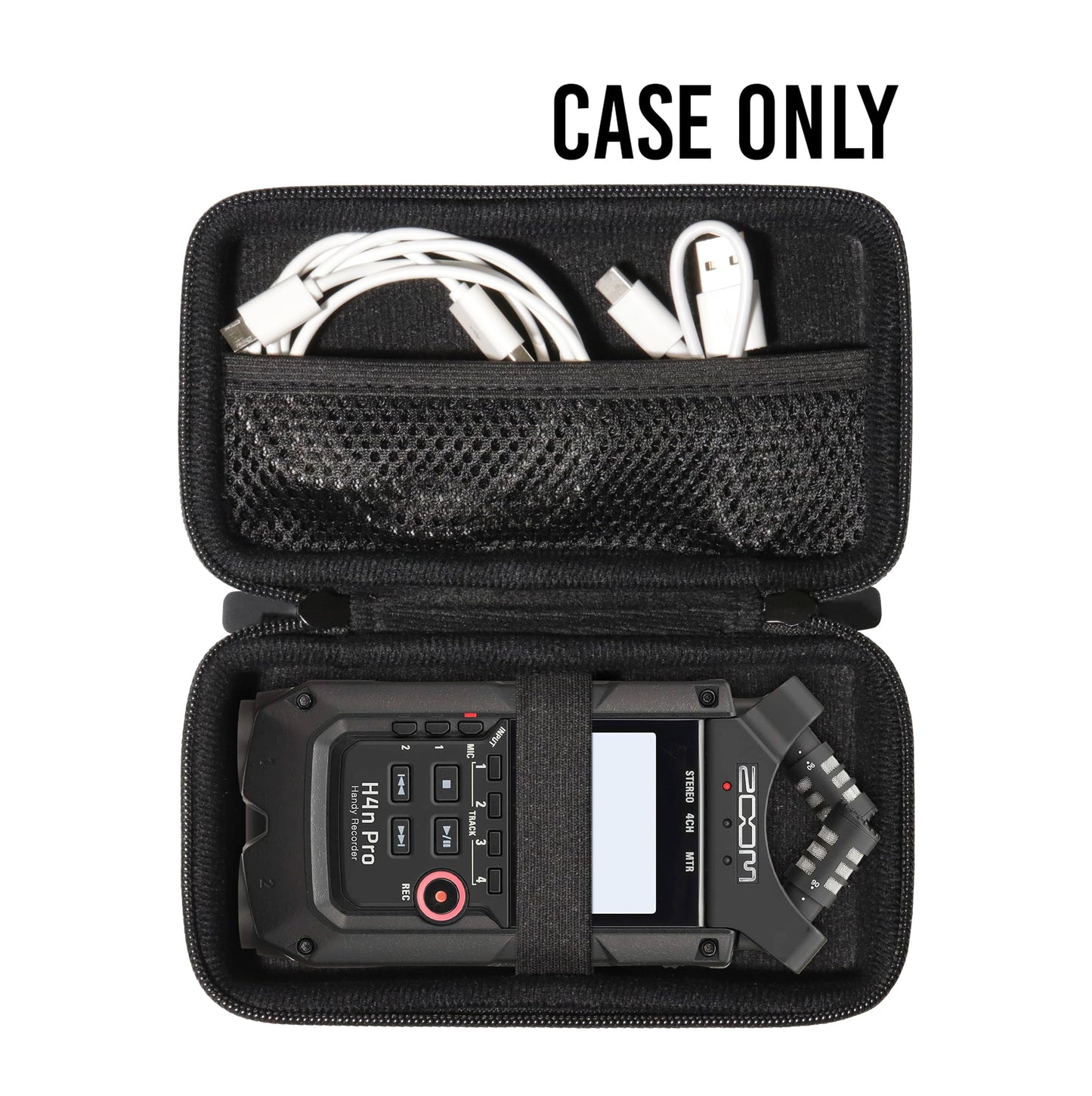 getgear Portable Recorder Case Compatible with Zoom H4n Pro 4-Track Portable Recorder GETGEAR