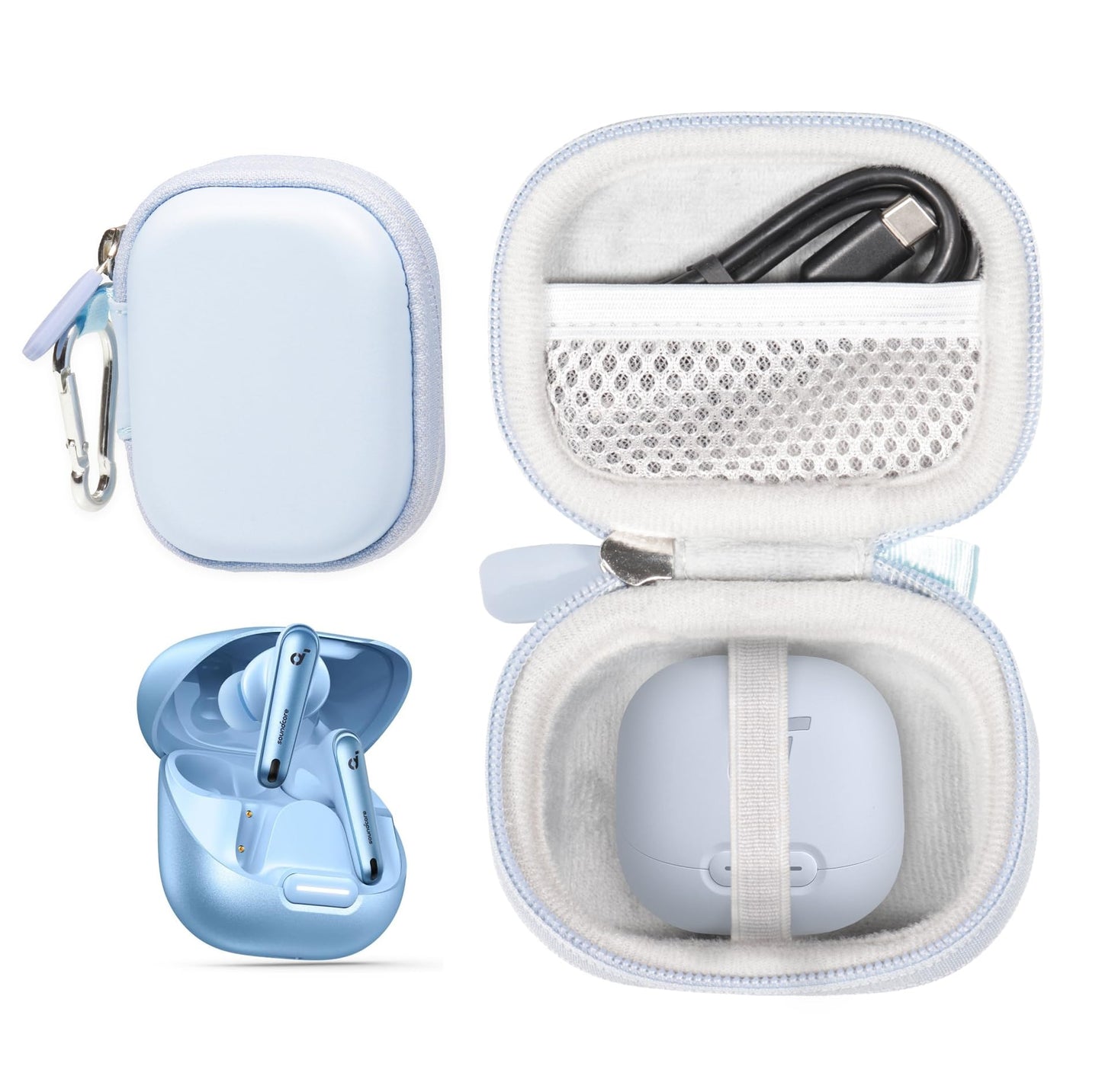 getgear Earbuds Case Compatible with soundcore by Anker Liberty 4 NC Wireless Earbuds GETGEAR