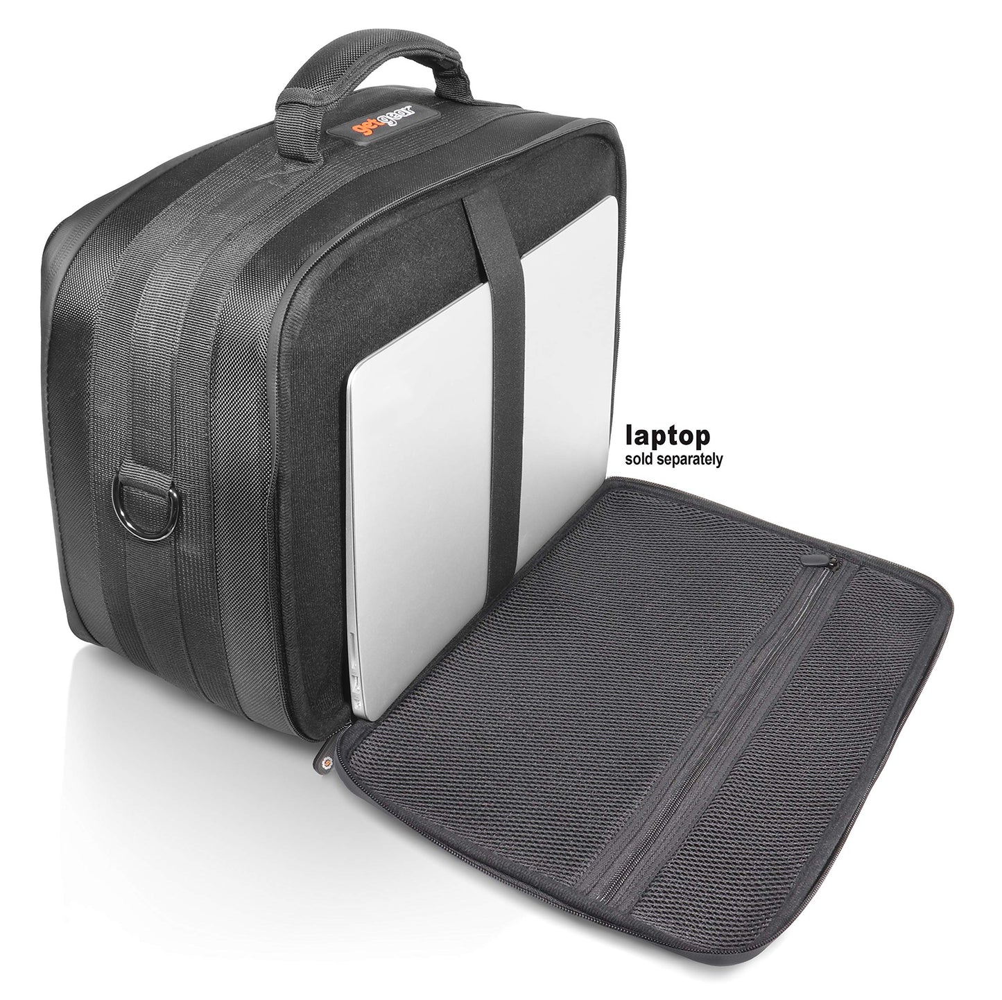 GETGEAR Professional All in one Camera case for up to 2 Cameras and Three Lenses, Long Distance, Wide Angel and Facial, for Canon EOS, EOS Rebel, Panasonic, Sony, Olympus, All Models GETGEAR